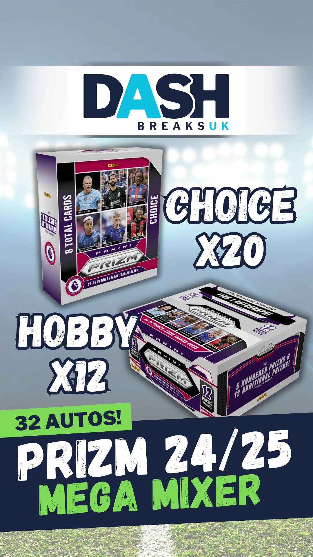 PRIZM CASE MIXER! 32 AUTOS! | 1x HOBBY CASE & 1x CHOICE CASE