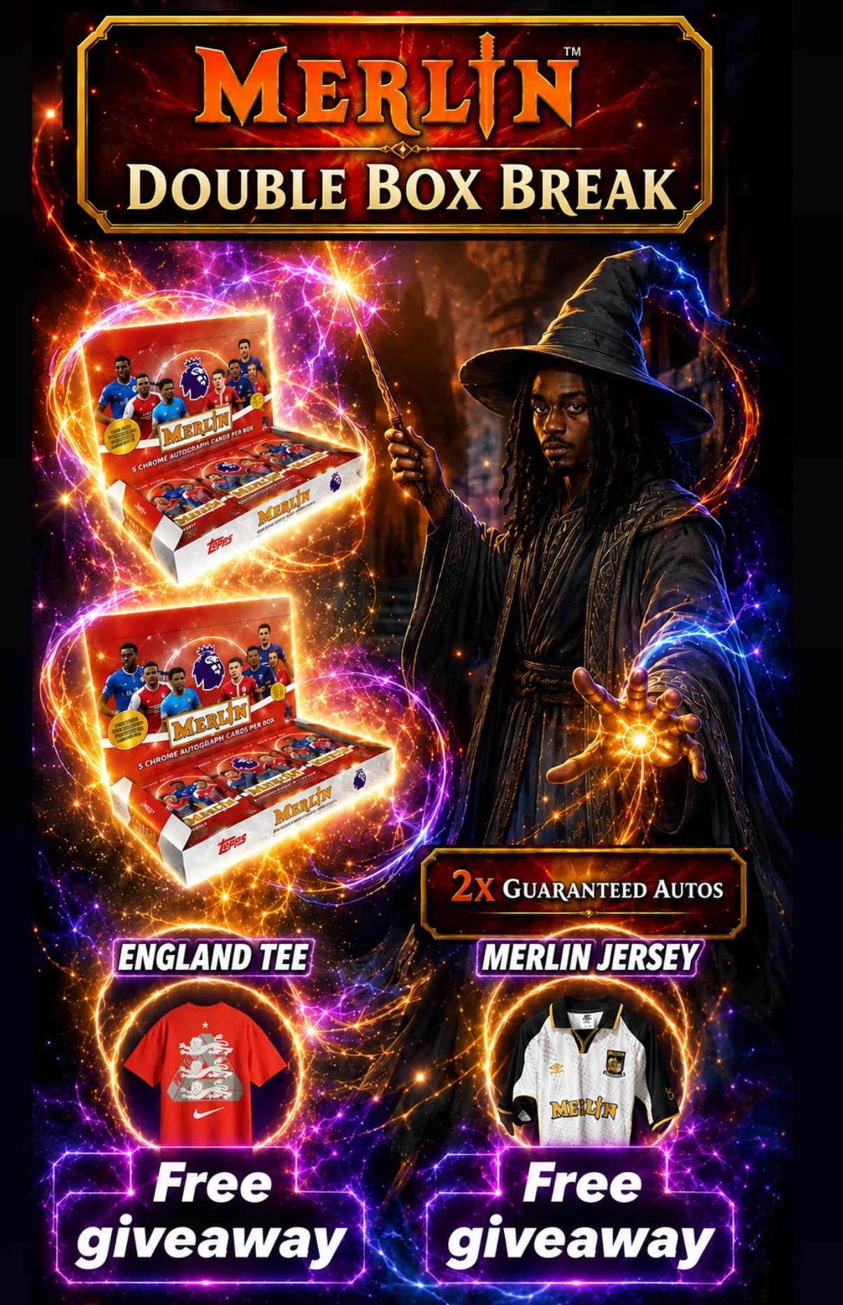 Free England tee / free Merlin jersey - double Merlin hobby break