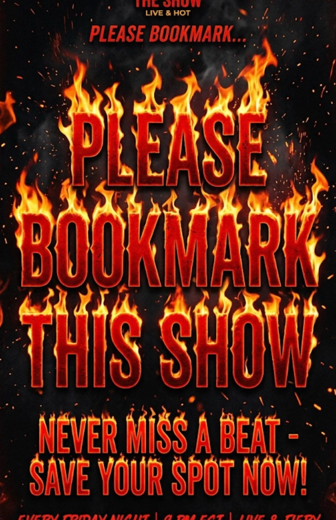 Thumbnail for live show