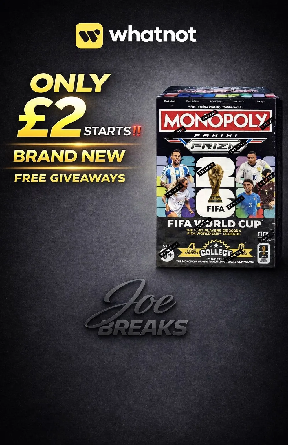 ‼️FREE GIVVYS‼️£2 STARTS-MONOPOLY WC PRIZM BLASTERS 25/26 | FULL TEAMS (RANDOMS) LIVEE 💥