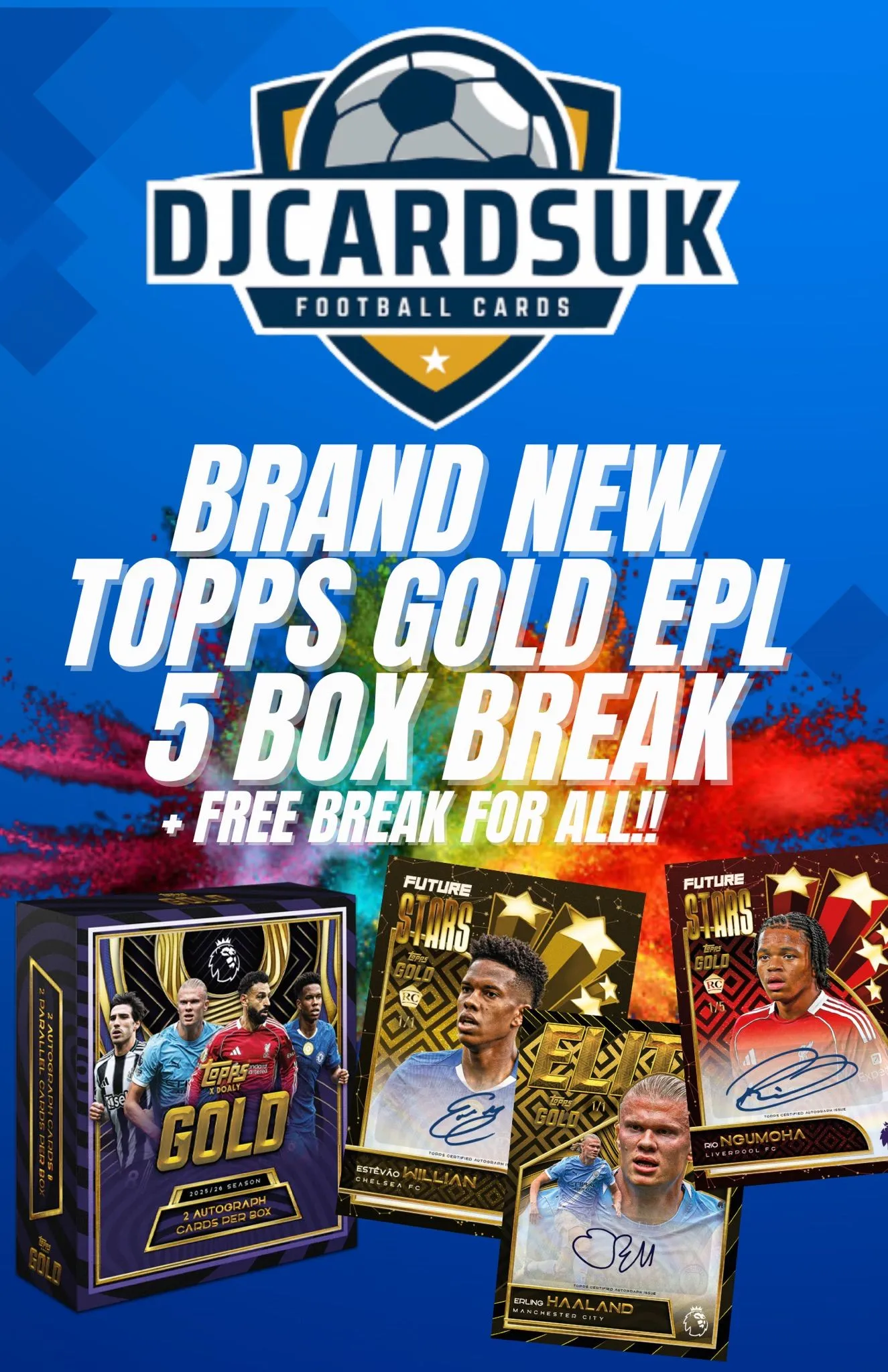 BRAND NEW TOPPS GOLD 5 BOX BREAK!! + FREE BREAK FOR ALL!!