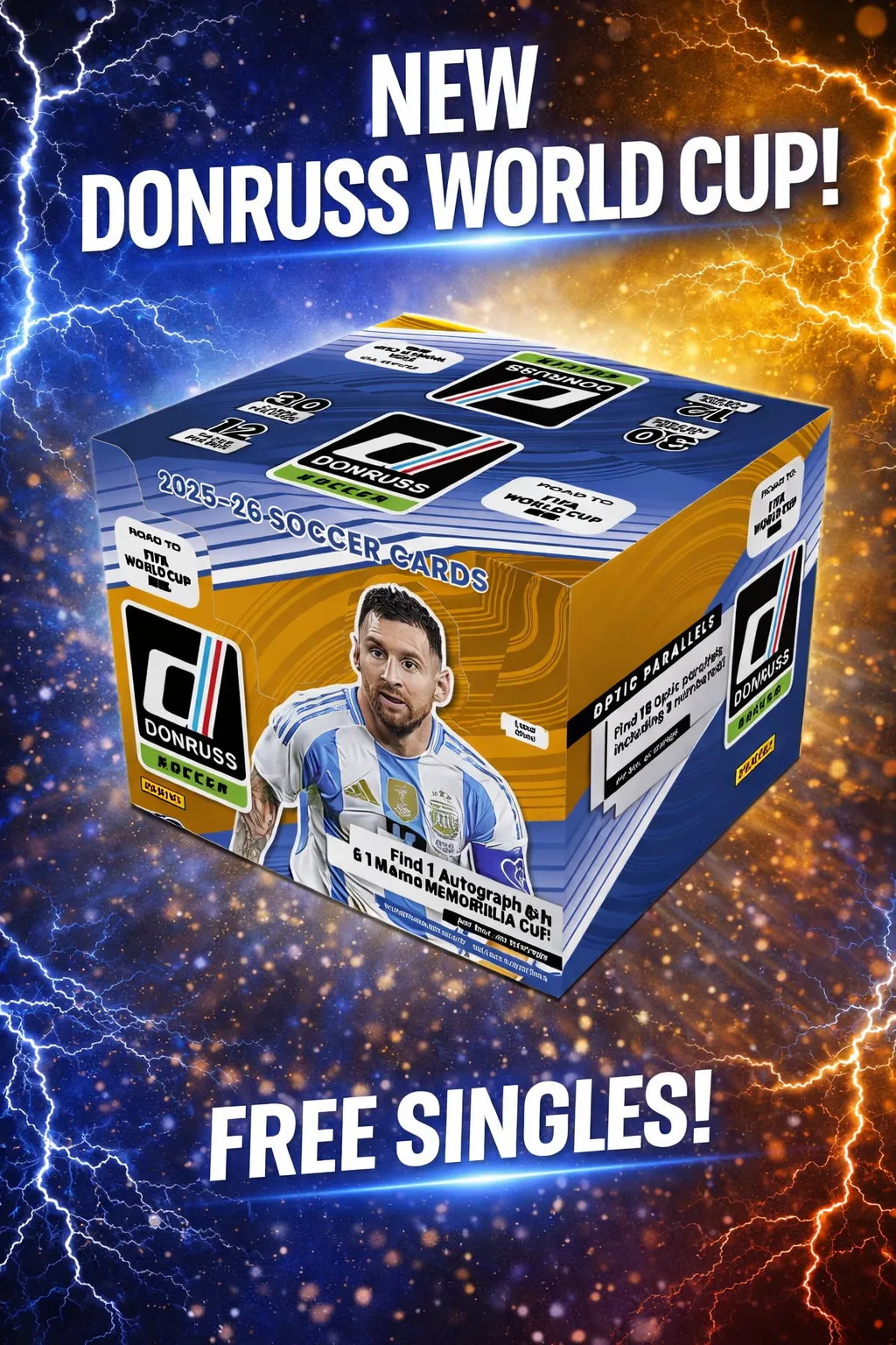 NEW PANINI DONRUSS WORLD CUP & FREE SINGLES!!!