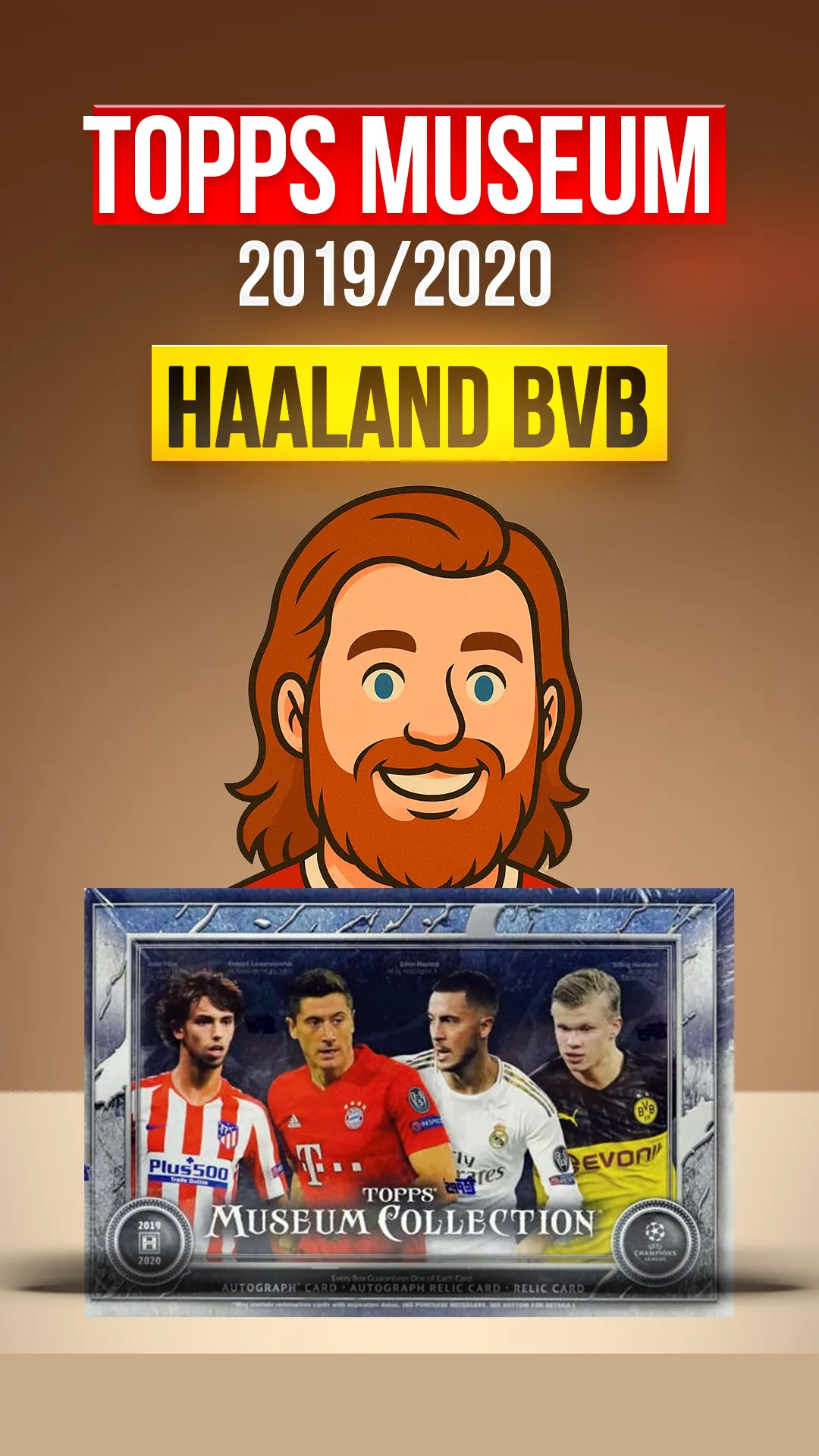 RARE Topps Museum 2019/2020 - Haaland Rookie/Barca Messi/Juve CR7