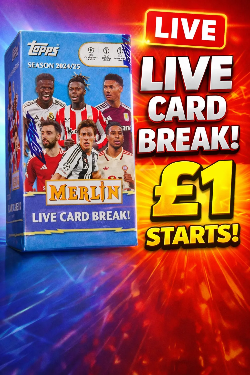 FULL TEAMS Topps Merlin Blaster Box Break 2024-25