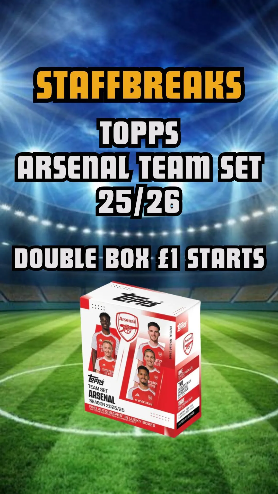 NEW TOPPS ARSENAL TEAM SETS - £1 STARTS