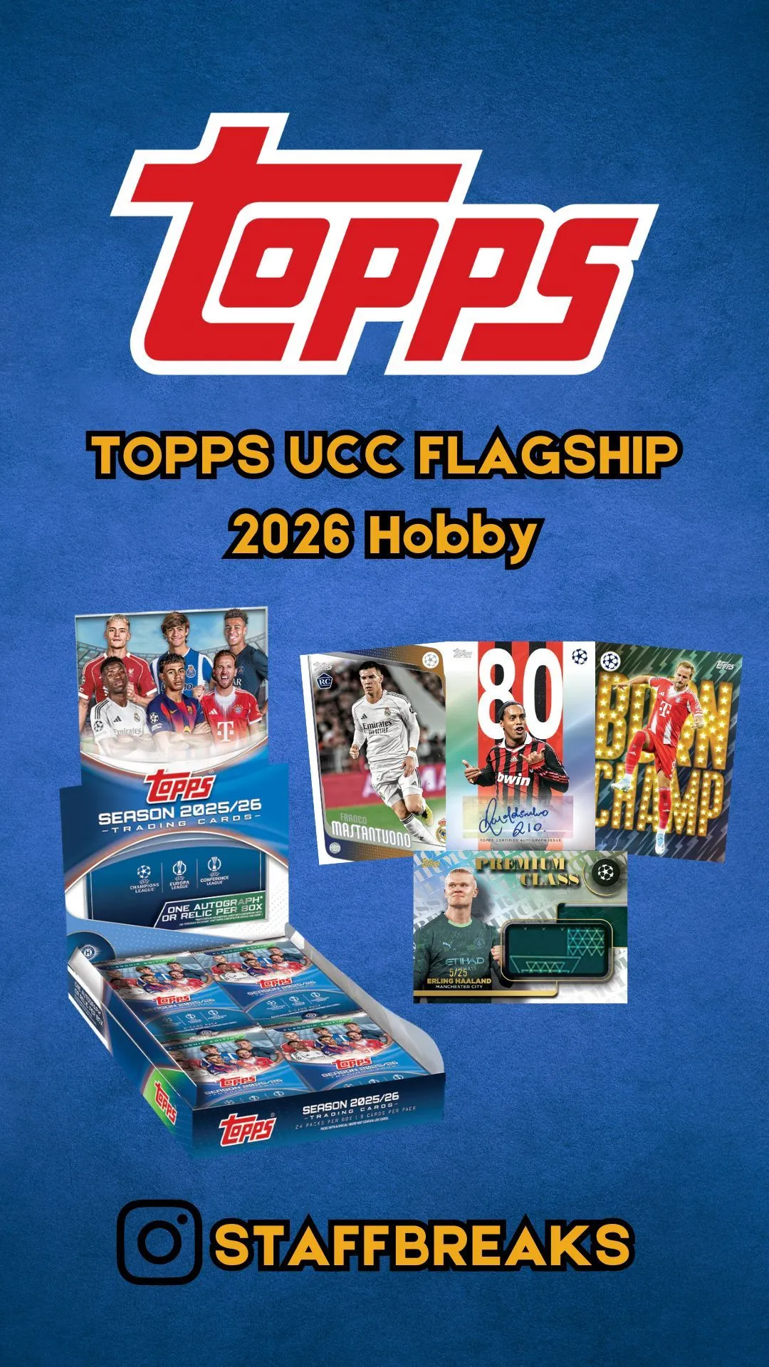 NEW TOPPS UCC FLAGSHIP 2026 - £1 STARTS