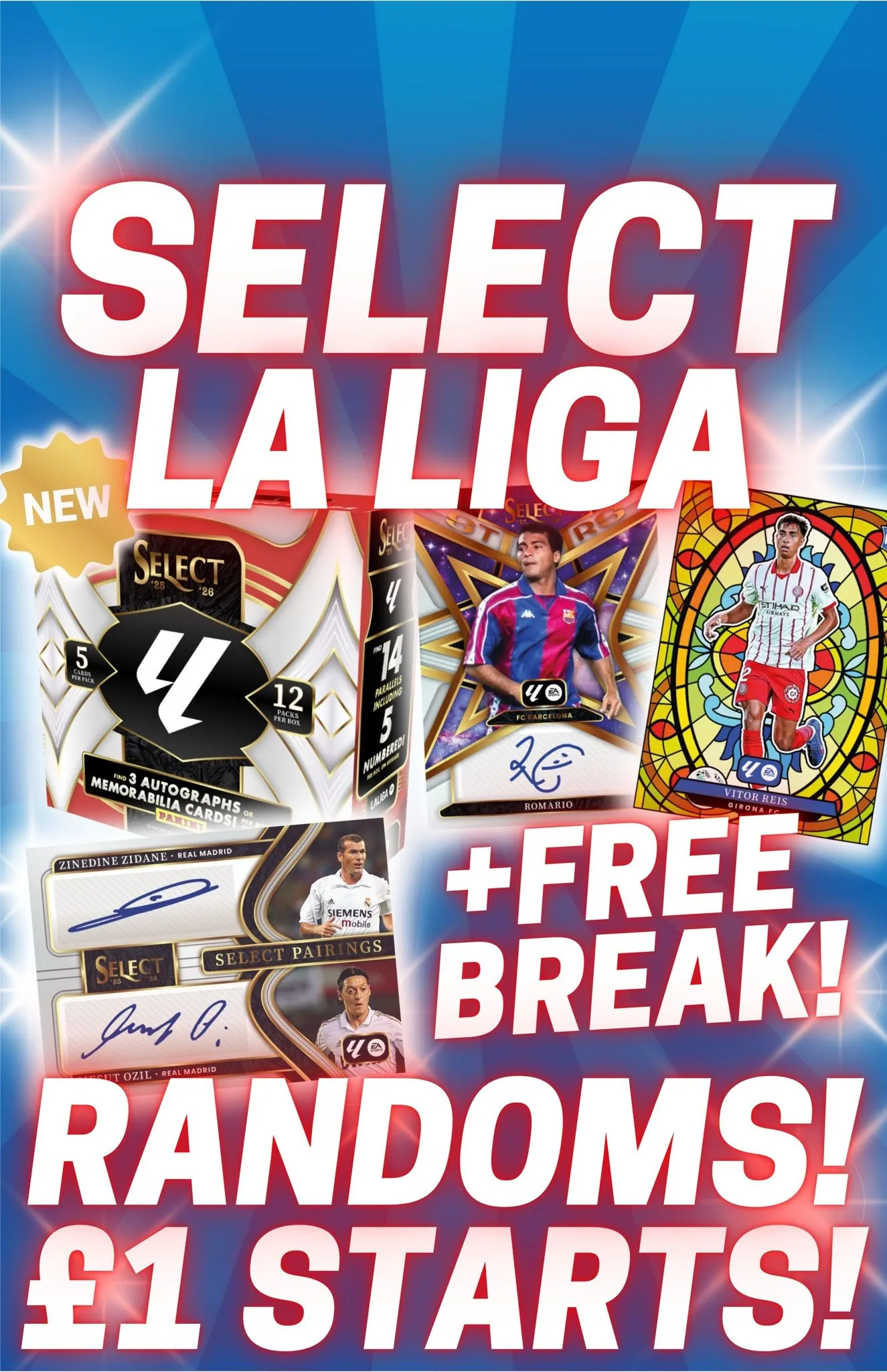 🇬🇧 FREE BREAK! NEW SELECT LA LIGA! £1 STARTS!🔥