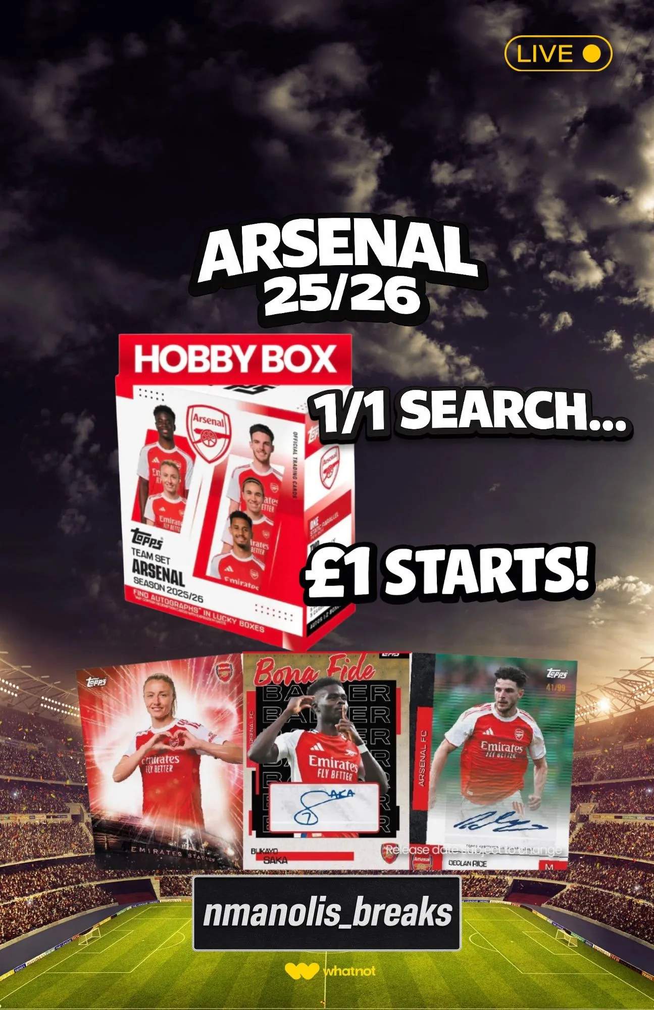 NEW‼️£1 STARTS! ARSENAL 25/26🔥