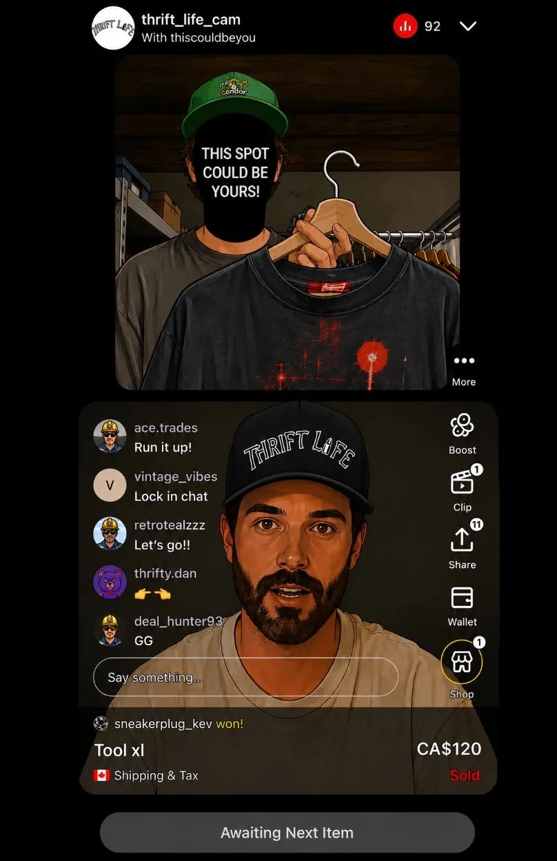 Thumbnail for live show