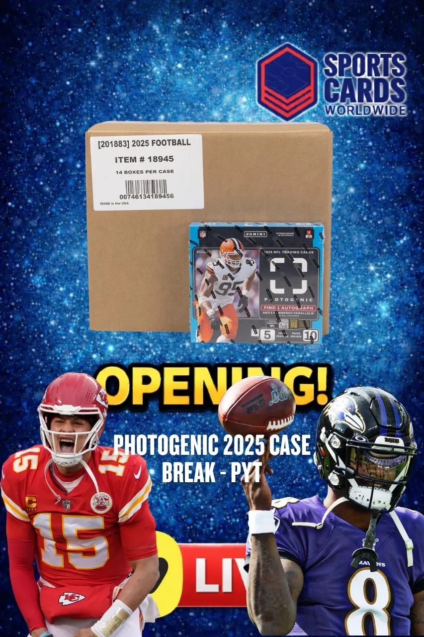 🇬🇧 NFL PHOTOGENIC FULL CASE BREAK - 14 BOXES - PICK YOUR TEAM with JW