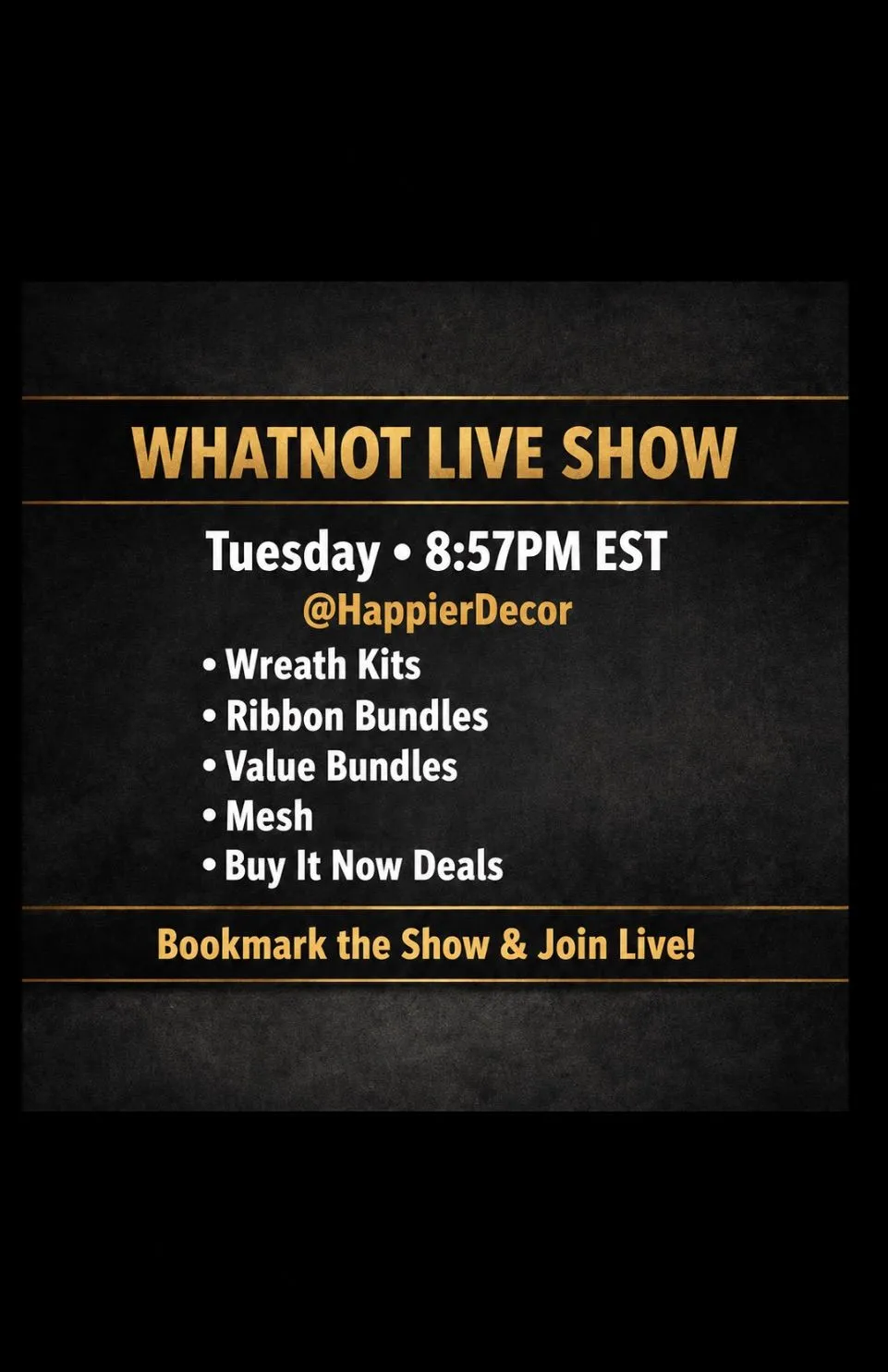 Thumbnail for live show