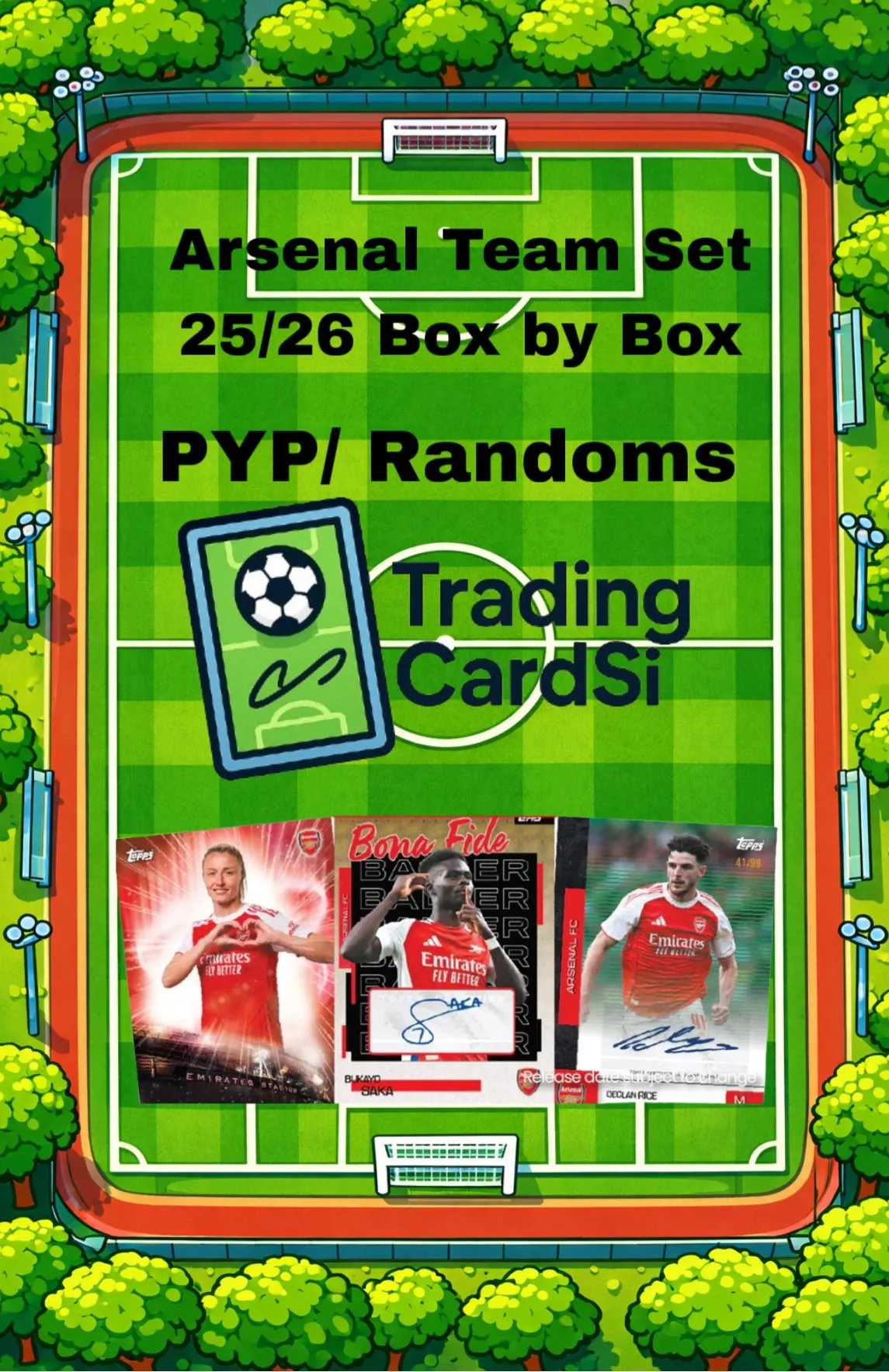 Arsenal Team Set 25/26 Box by Box