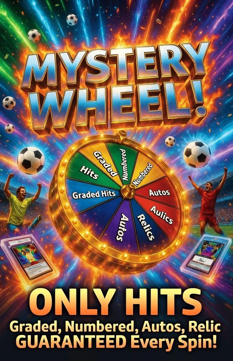 No Base, No Inserts,Only Graded, Autos, Relic, CH, Numbered Mystery wheel