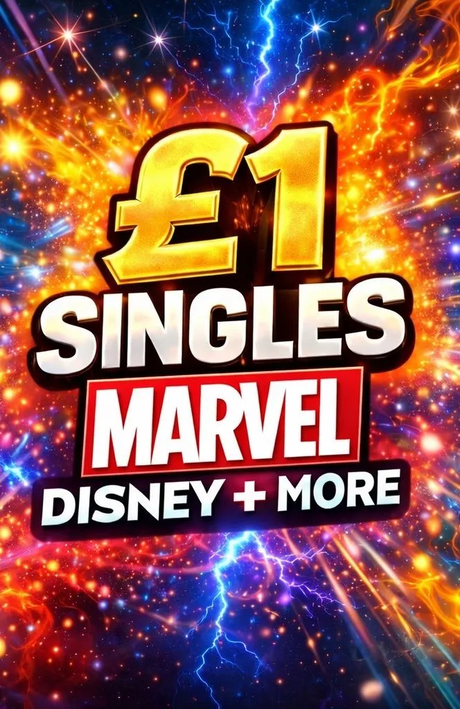 £1 SINGLES MARVEL/DISNEY + MORE