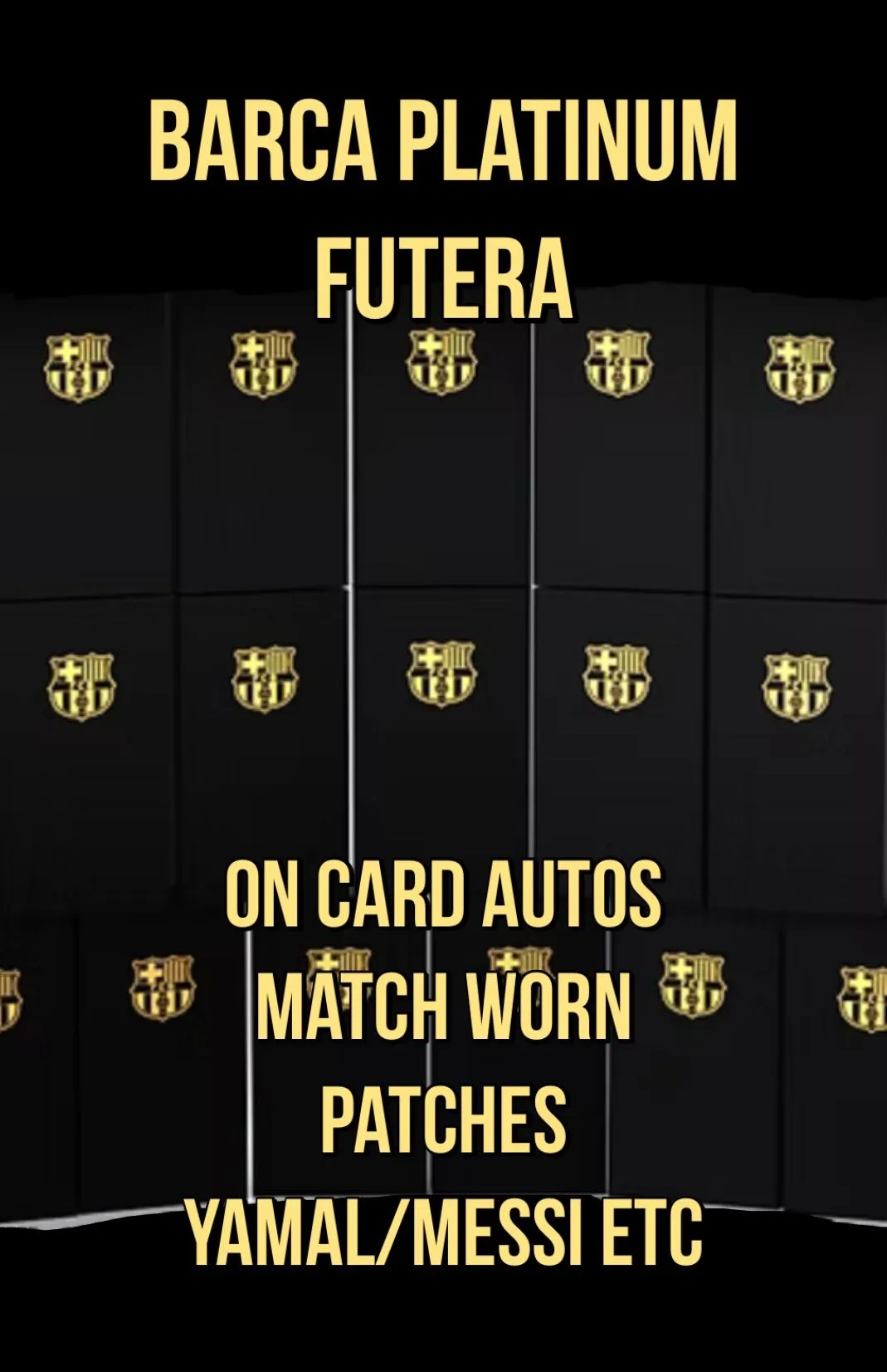 Barca Platinum Futera - Messi and Yamal chase - 1/1 patch and on card autos 🔥🔥🔥