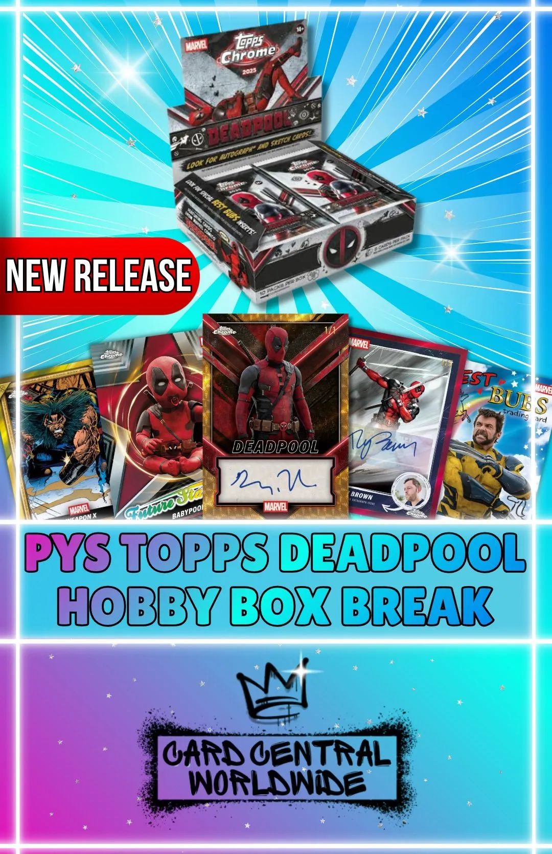 PYS TOPPS CHROME DEADPOOL HOBBY BOX BREAK