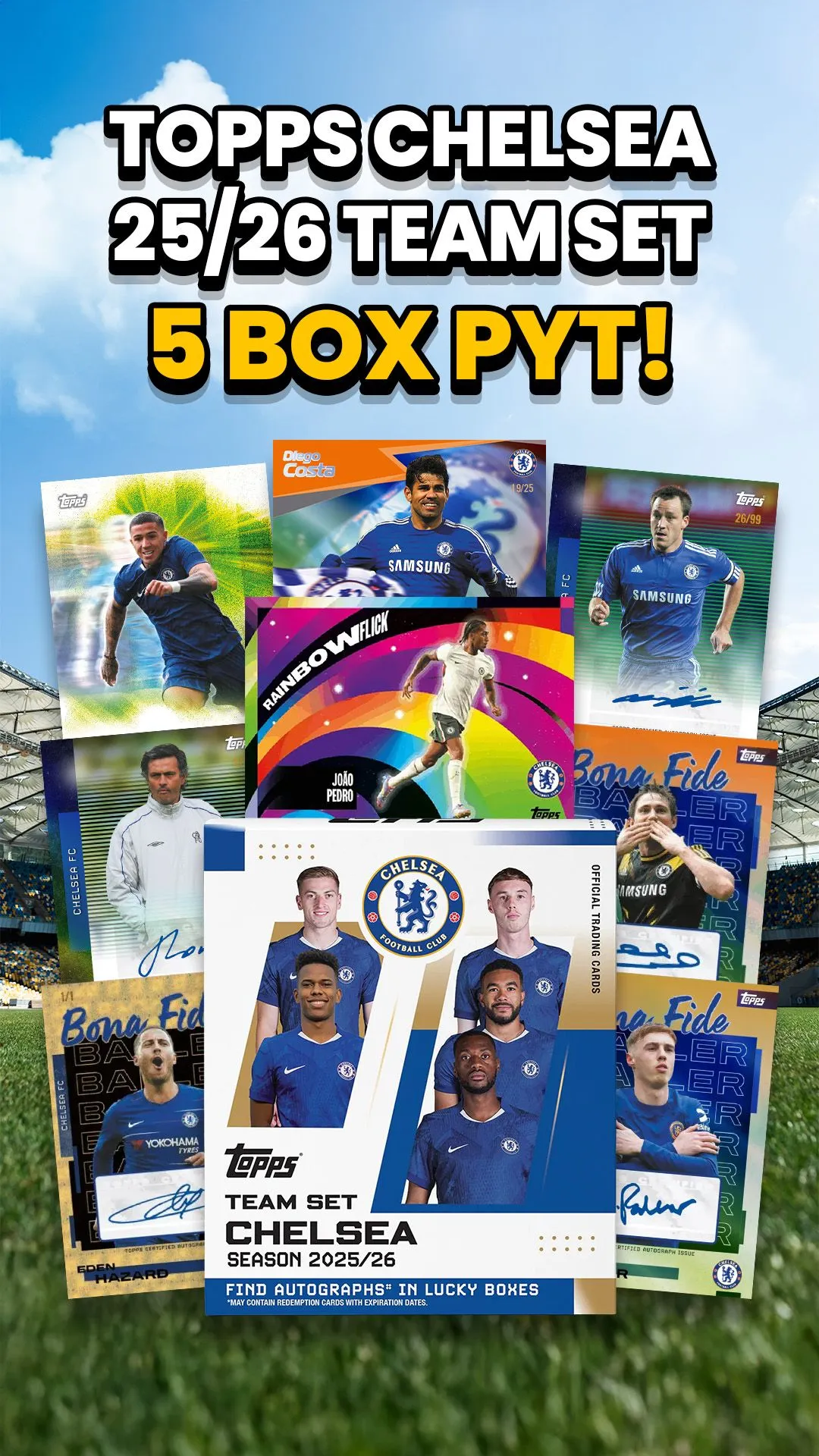 5 BOX PYT! CHELSEA TEAM SET 2026 - OFFERS ON! GIVEAWAYS!!