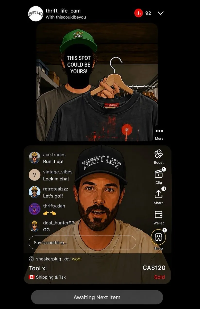 Thumbnail for live show