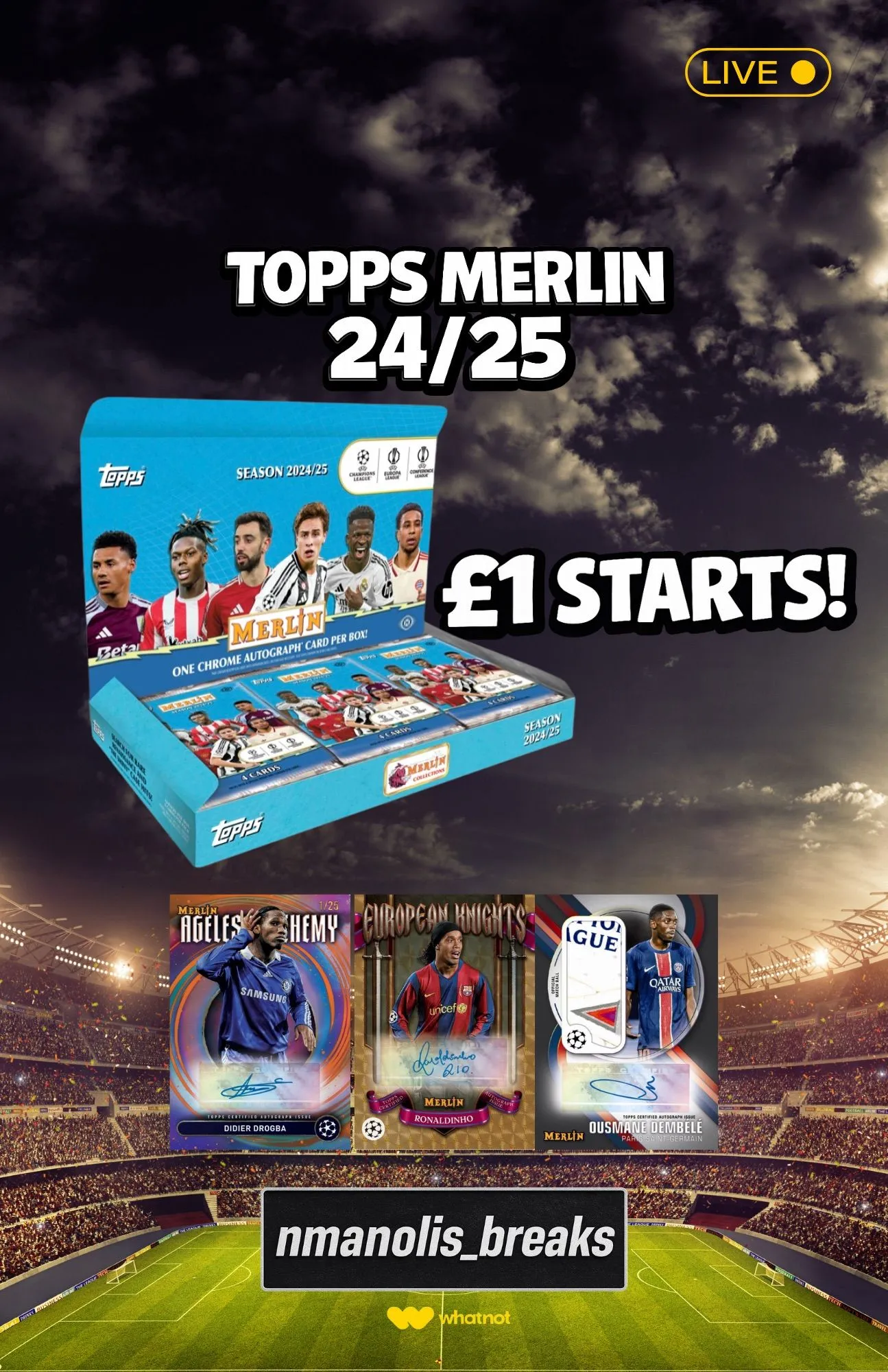NEW‼️MERLIN 24/25! DBL BOX FULL TEAMS🔥