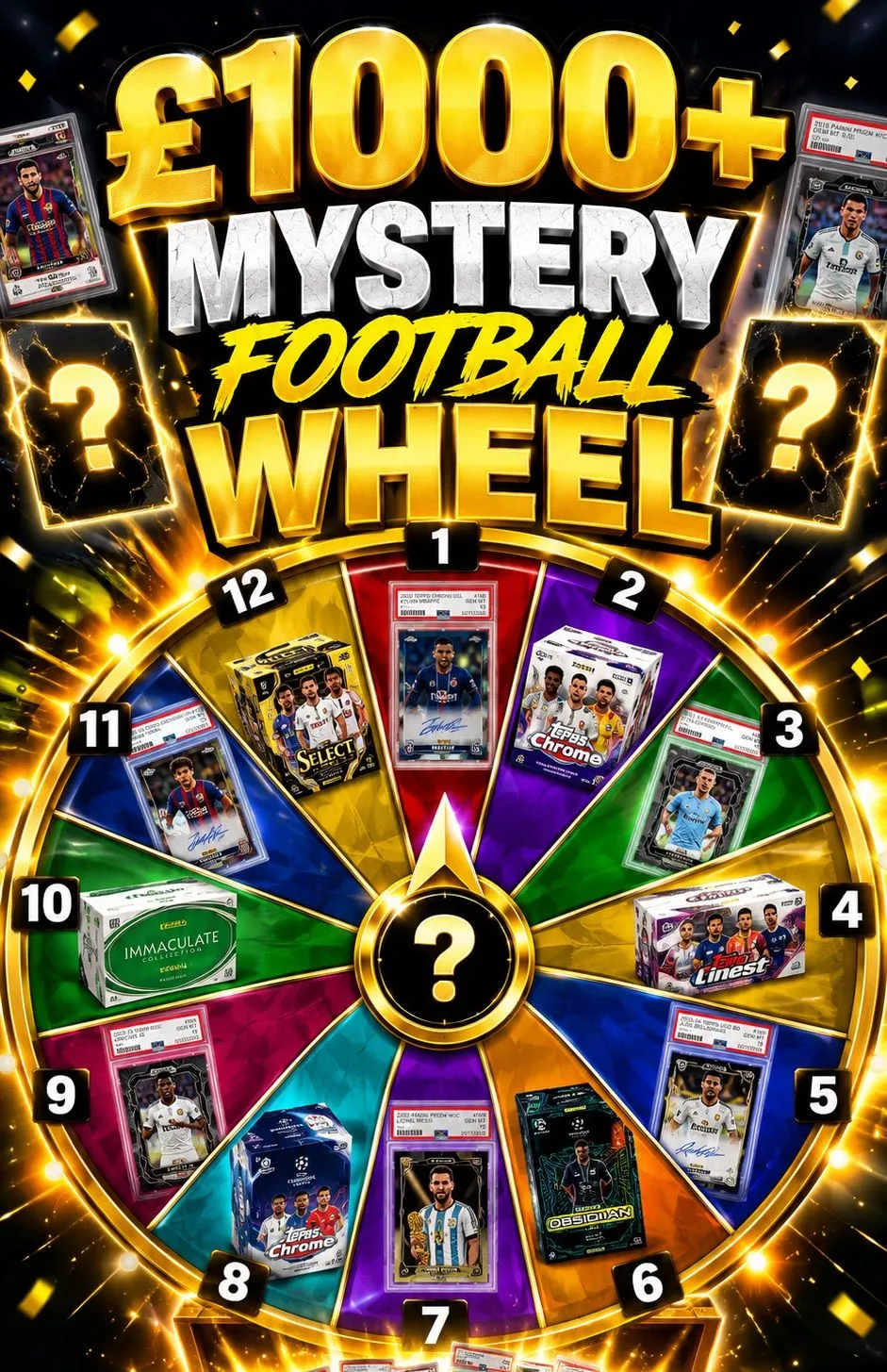 £1000+ Mystery Football Wheel