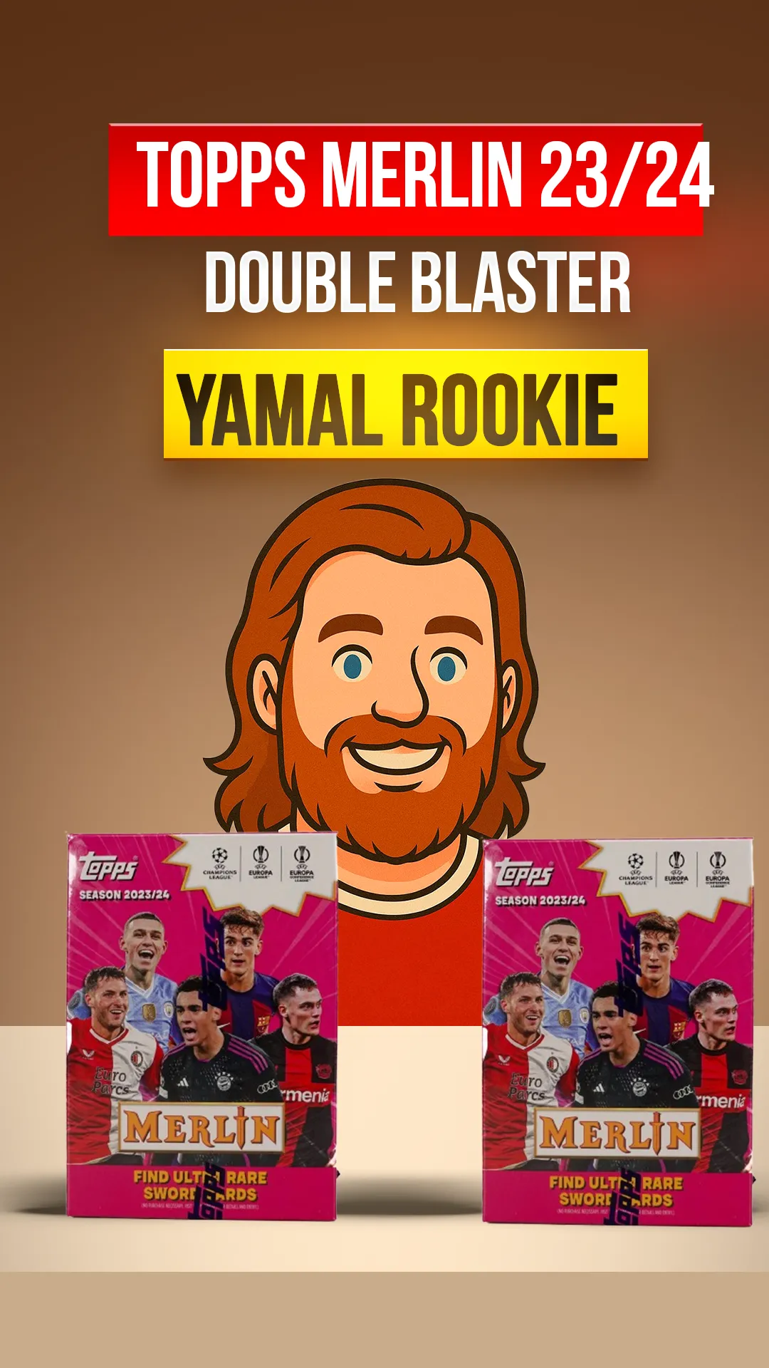 Topps Merlin 2023/24 Double Blaster Breaks - YAMAL RC CHASE