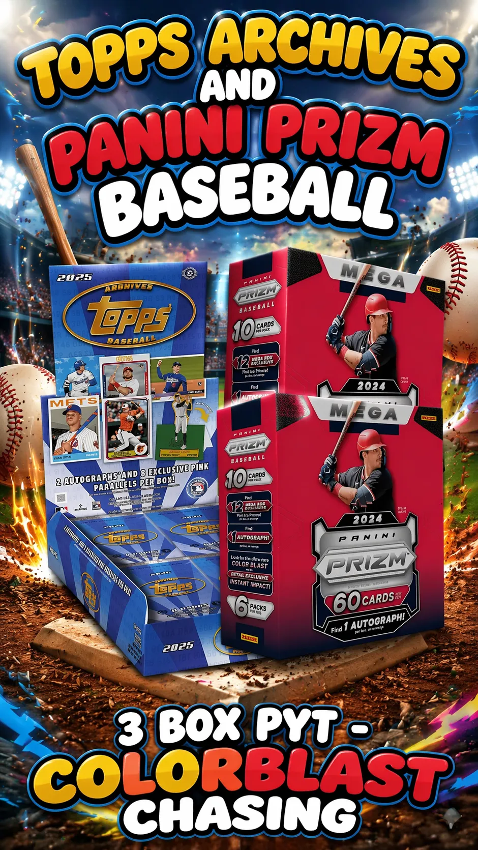 TOPPS ARCHIVES HOBBY & PRIZM MEGA BOX (X2) PYT🔥