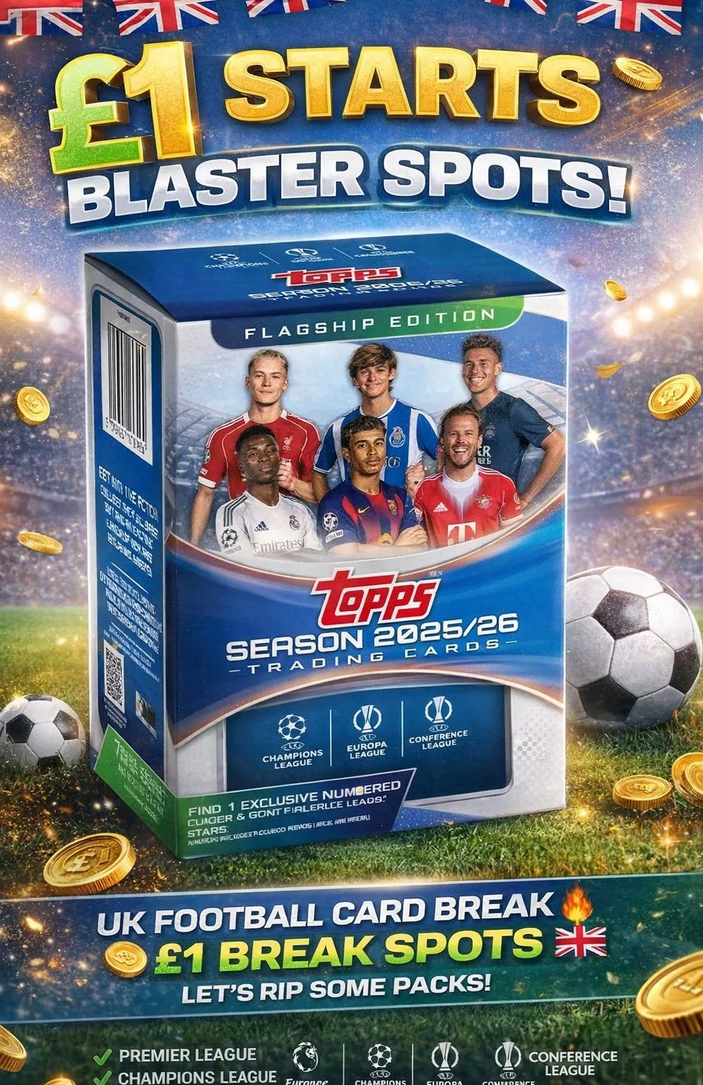 £1 TOPPS UCC BLASTER BREAKS + GIVEAWAYS