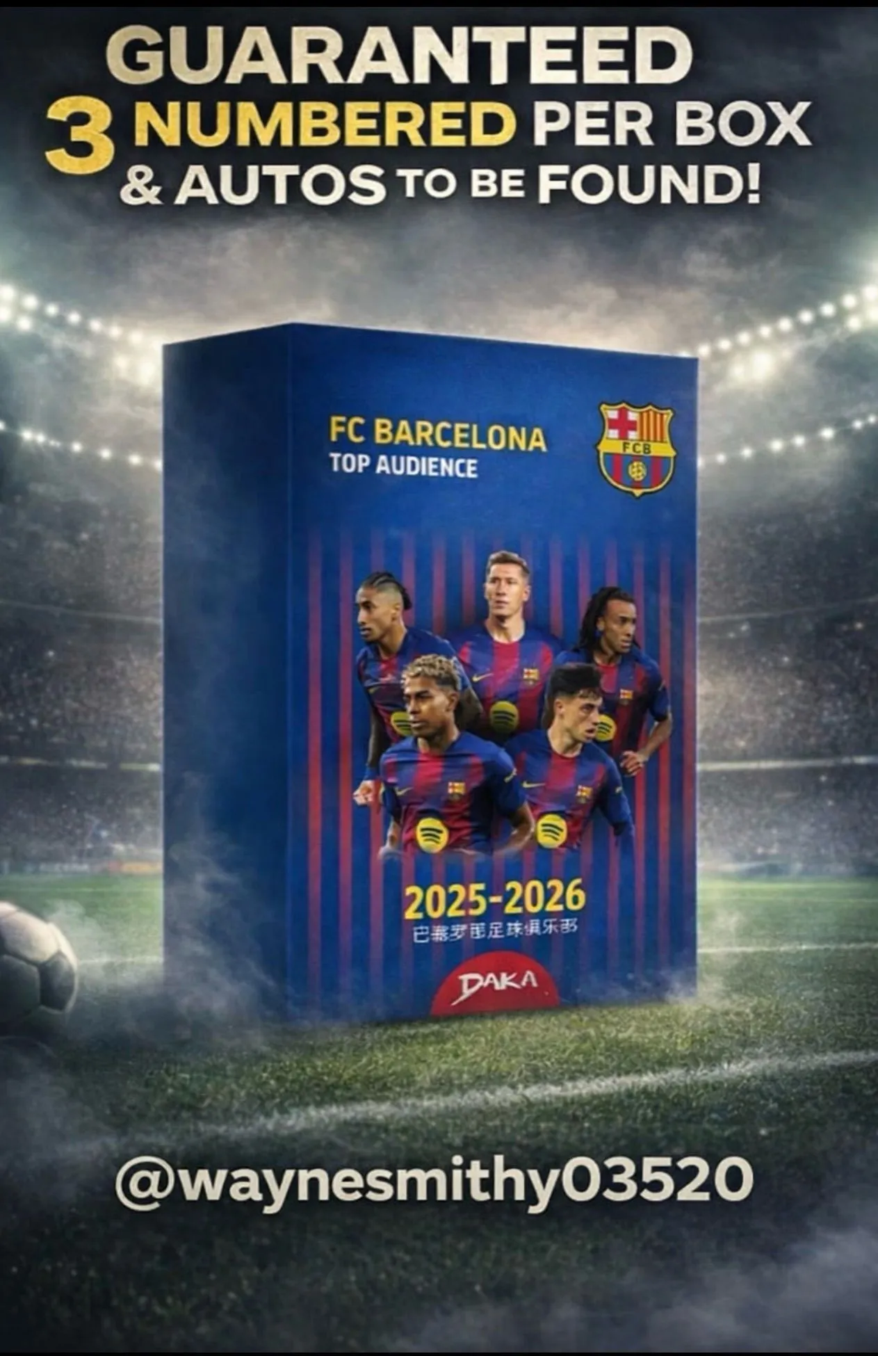 £2 Spin Daka Fc Barcelona 2025-26 Audience Box