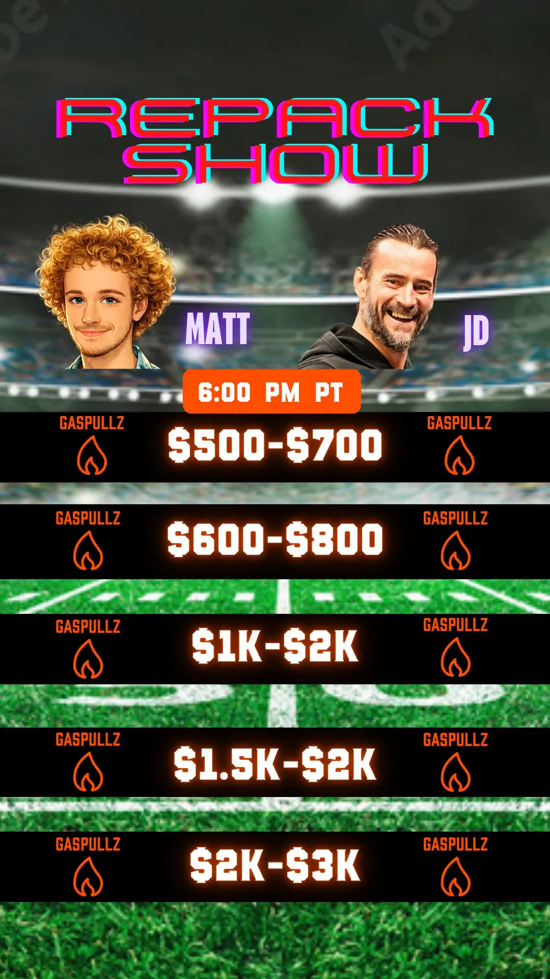 Thumbnail for live show