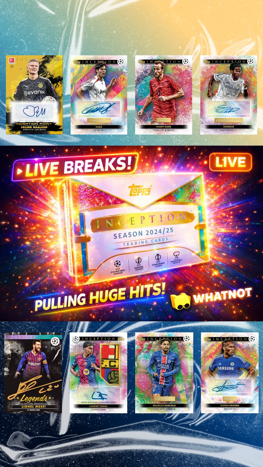 BRAND NEW !!!!!  24/25 Topps UCC Inception ~ Random Teams/Players