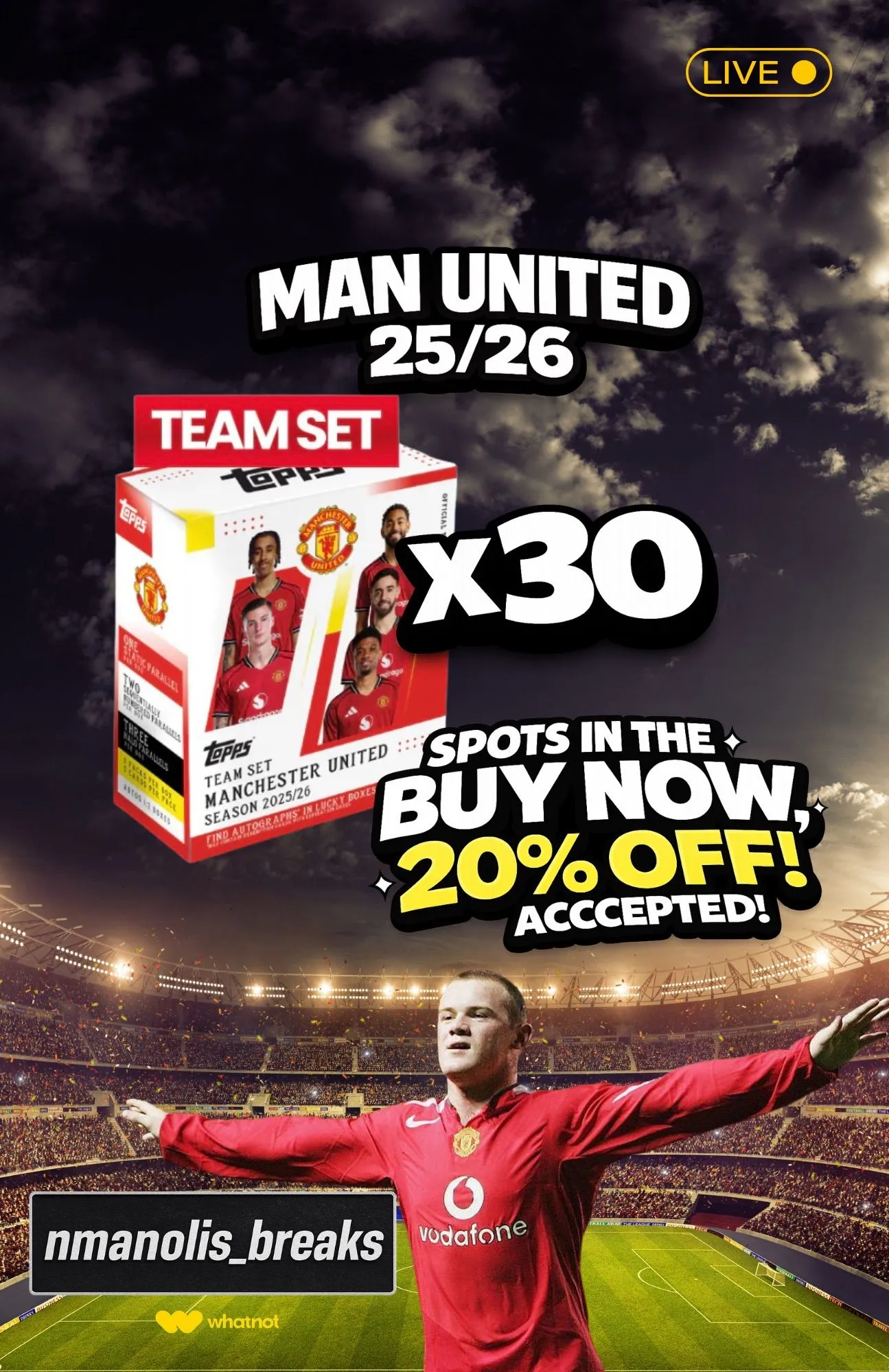 SPOTS LIVE! 30 BOXES! MAN UNITED 25/26🔥