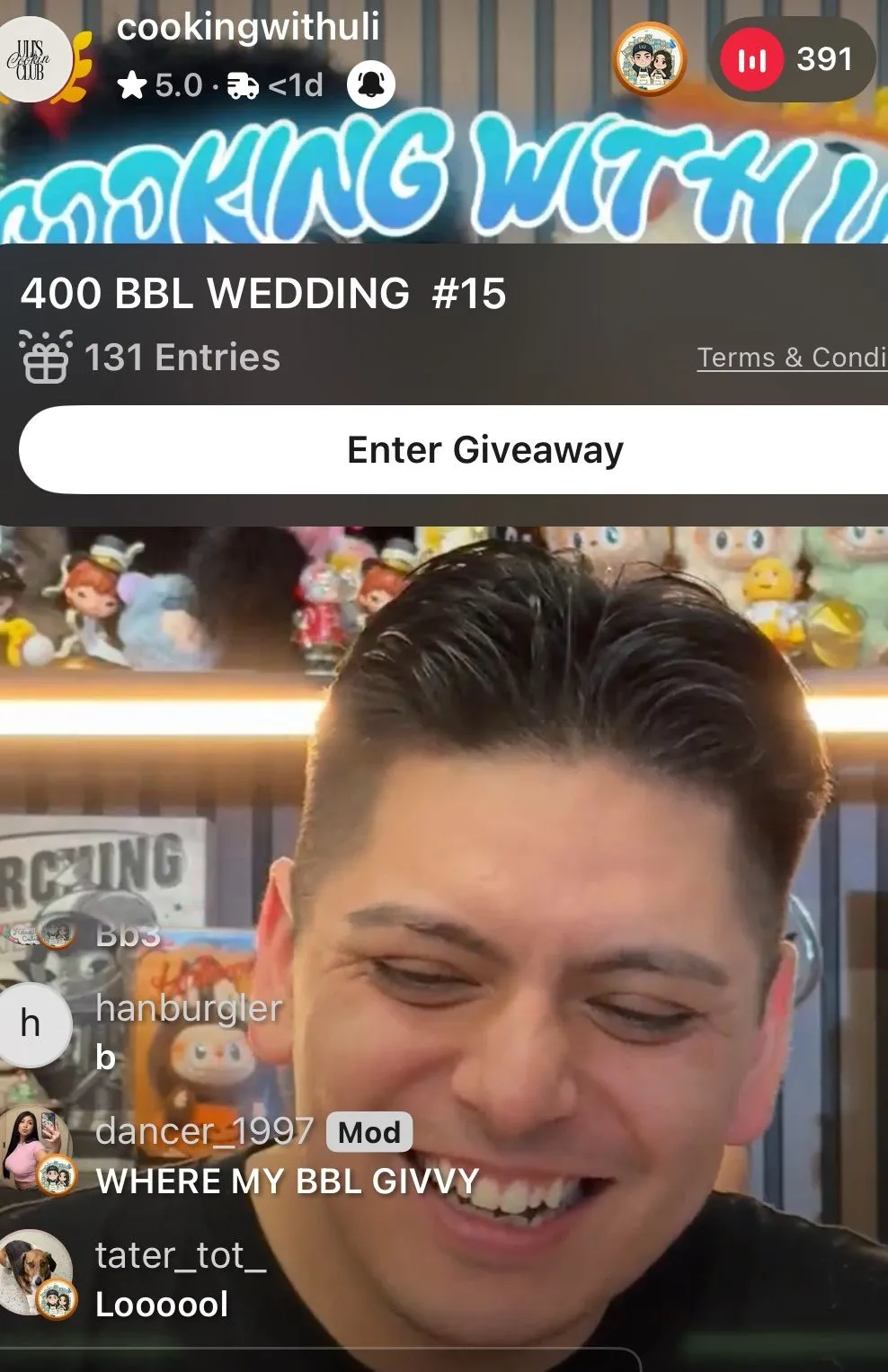 Thumbnail for live show