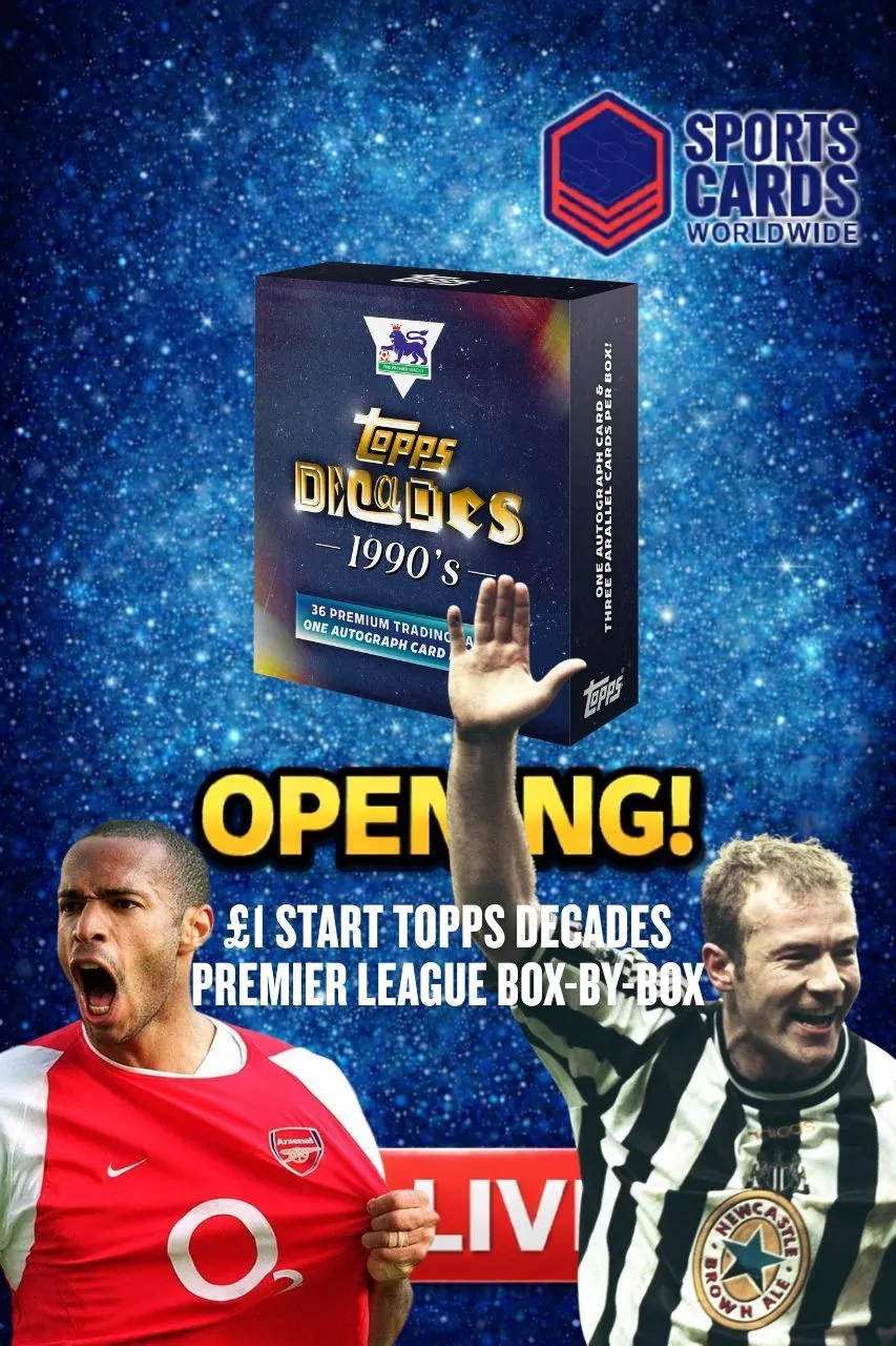 🇬🇧 FREE BREAK + £1 Starts Topps Premier League Decades Breaks with Conor!!!