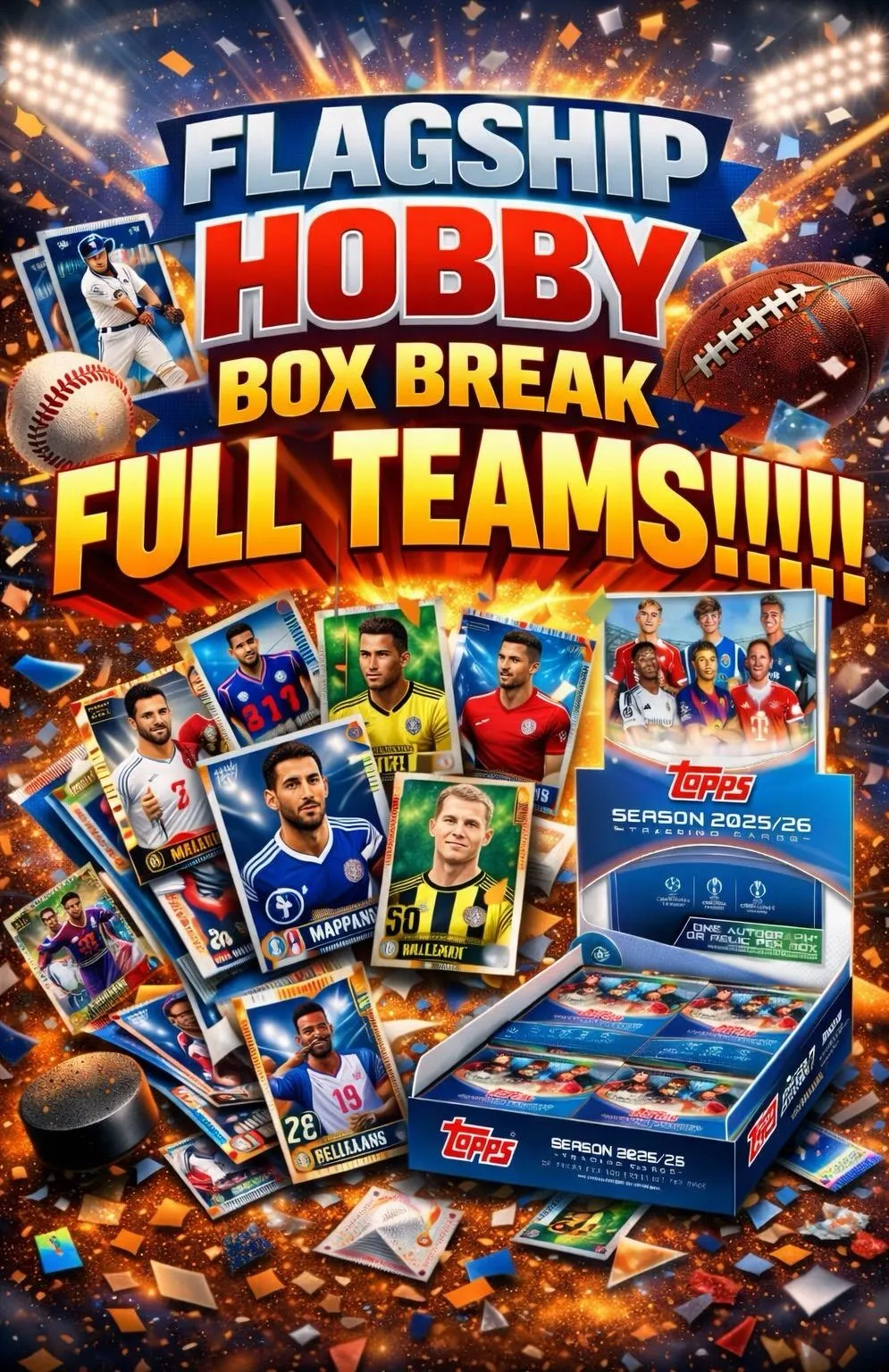🇬🇧 ⚜️💙FLAGSHIP HOBBY BOX BREAK FULL TEAMS💙⚜️