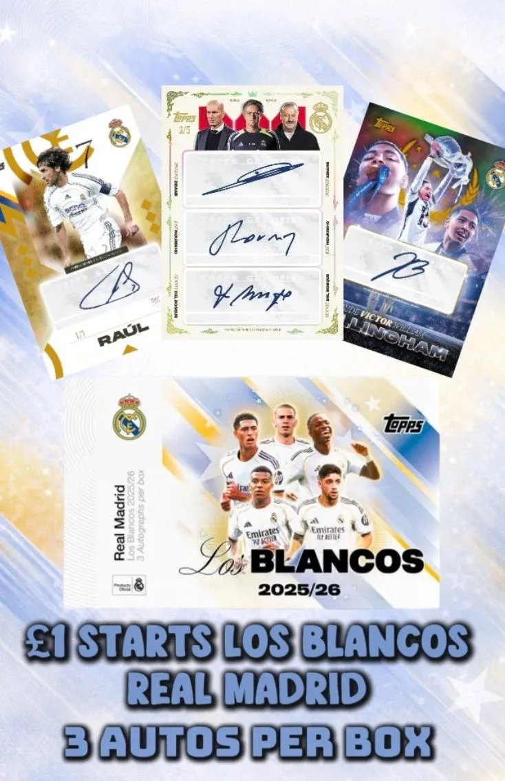 £1 STARTS REAL MADRID LOS BLANCOS