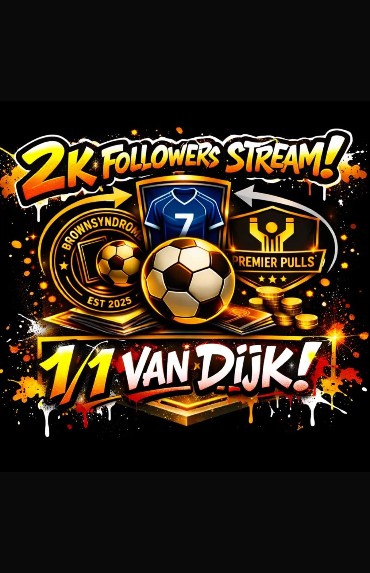 2k FOLLOWERS STREAM - 1/1 VAN DJIK - GERRARD INCEPTION PATCH TO RUN FROM £1
