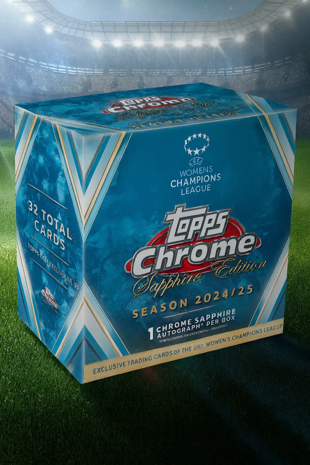 2024-25 Topps Chrome Sapphire Soccer UEFA Women's Champions League Hobby Box