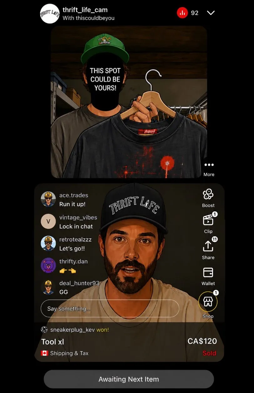 Thumbnail for live show