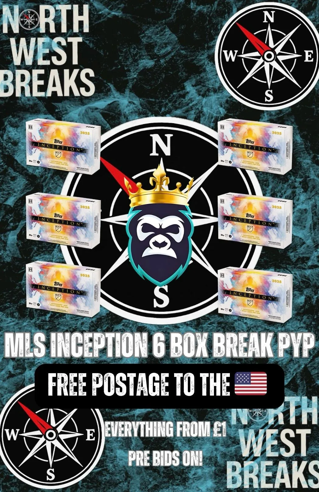 HALF CASE BREAK 2025 MLS INCEPTION 🔥