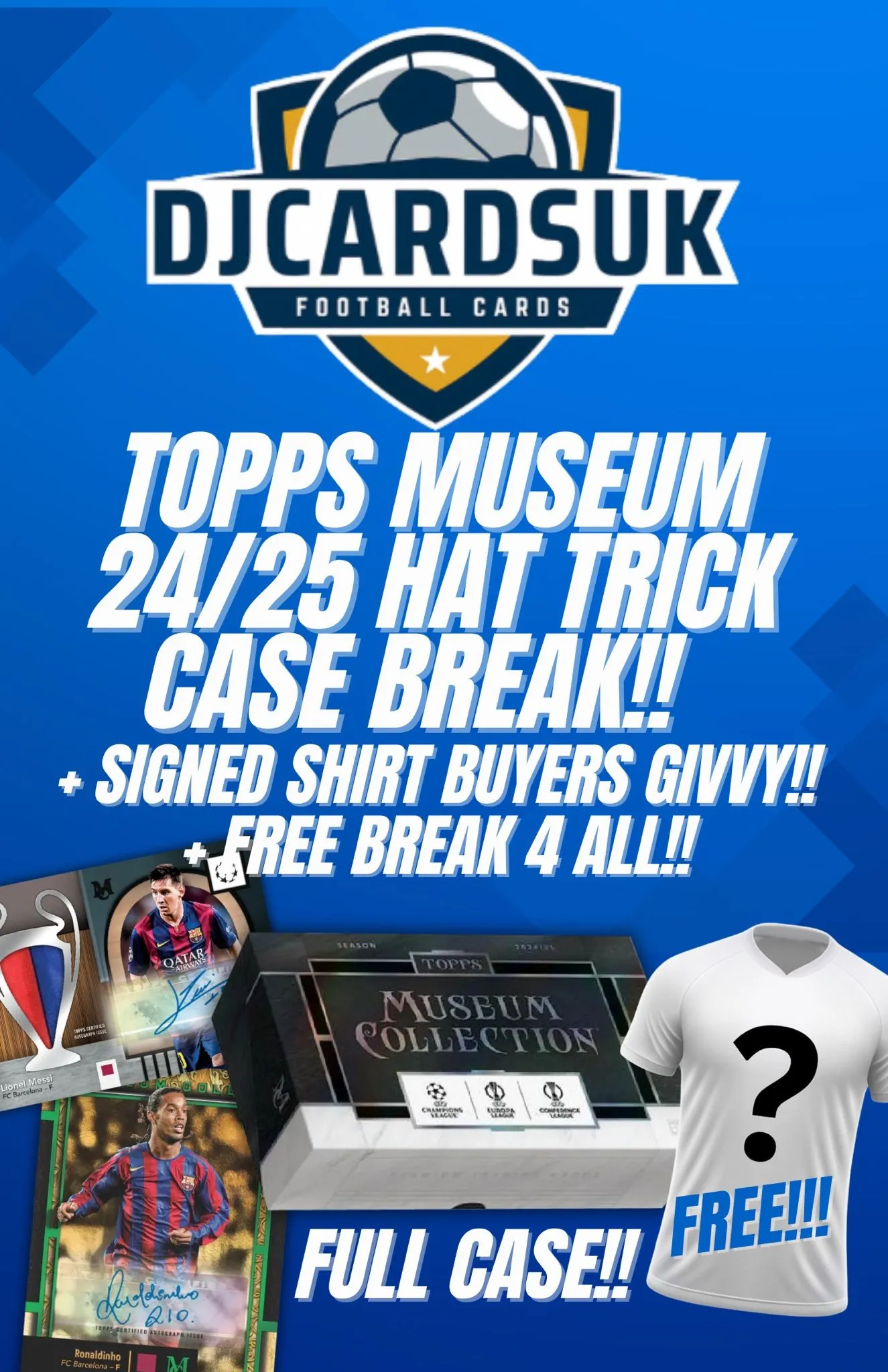 FREE LEGEND SIGNED SHIRT!! MUSEUM HAT TRICK CASE BREAK!! 3x SEALED BOXES BUYERS GIVVYS!! + FREE BREAK FOR ALL 😮‍💨🤩