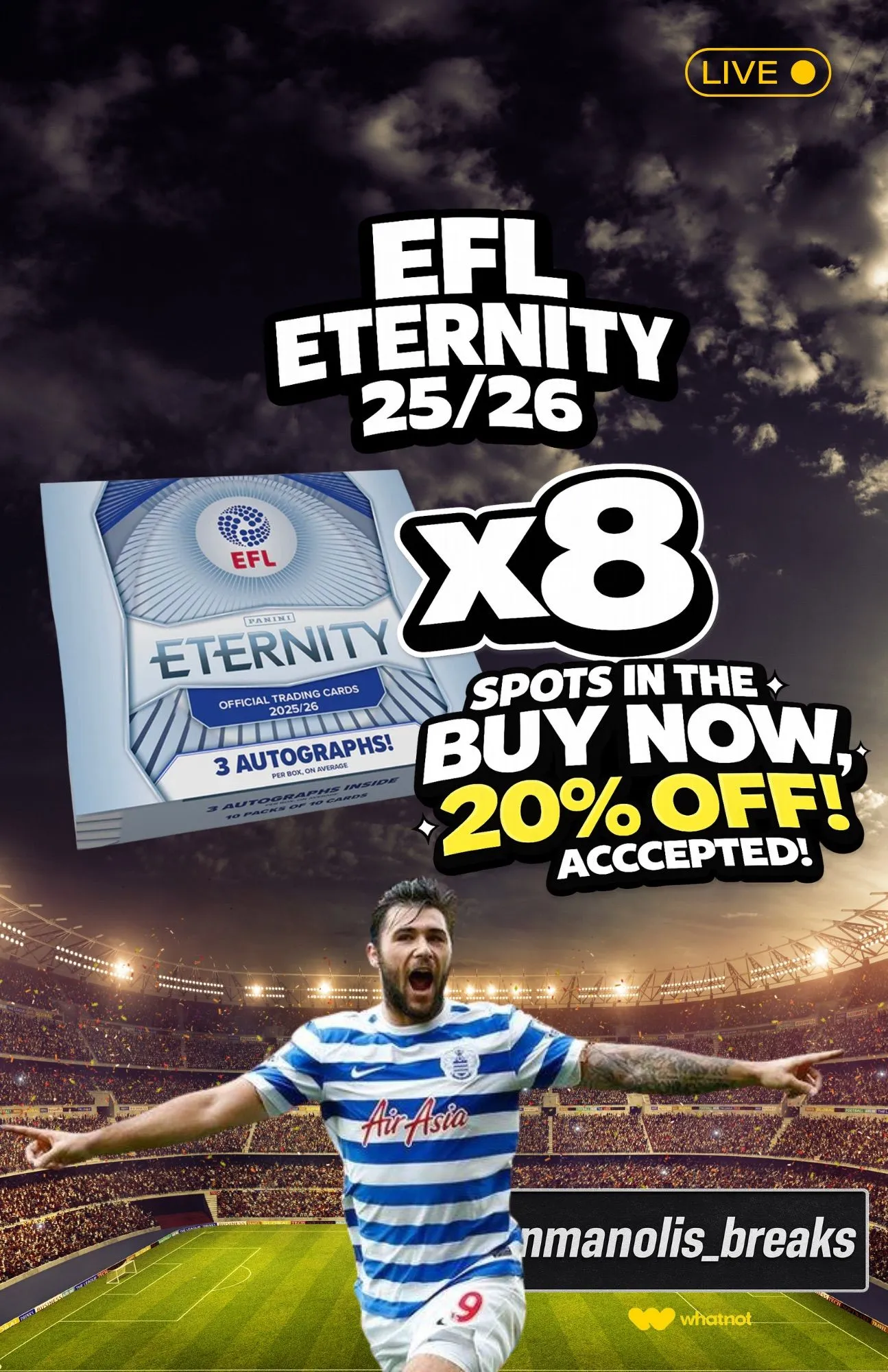 *SPOTS LIVE* EFL ETERNITY🔥