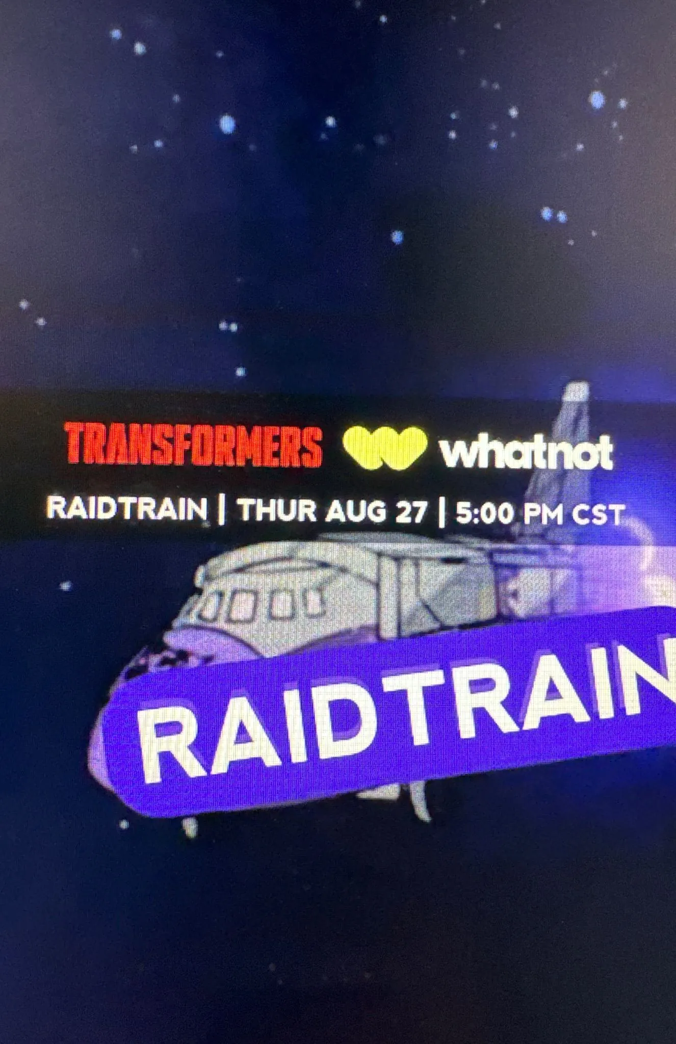 Thumbnail for live show