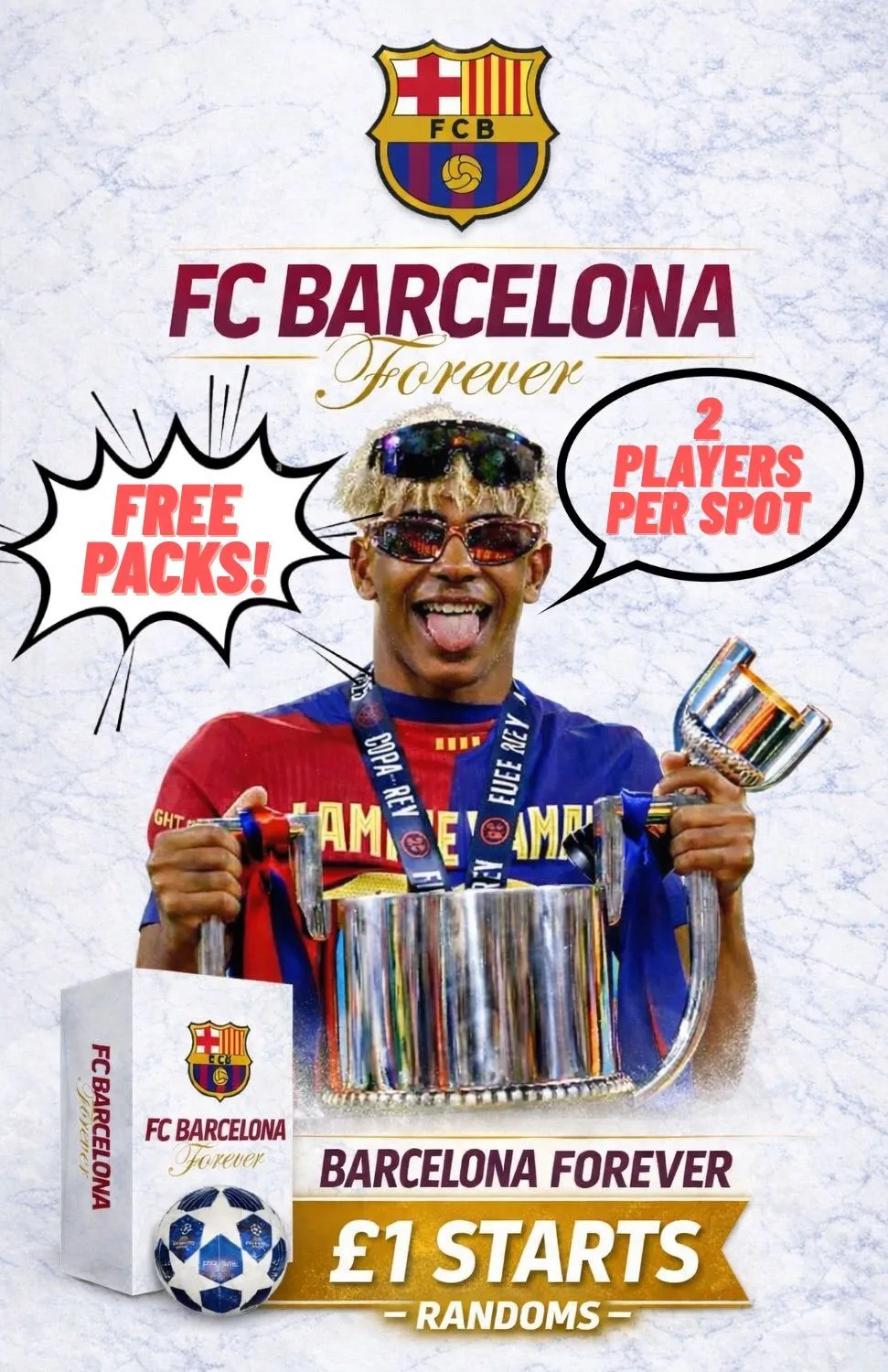 🇪🇸 2 PLAYERS A SPOT - TOPPS BARCELONA FORVER (KYLE)