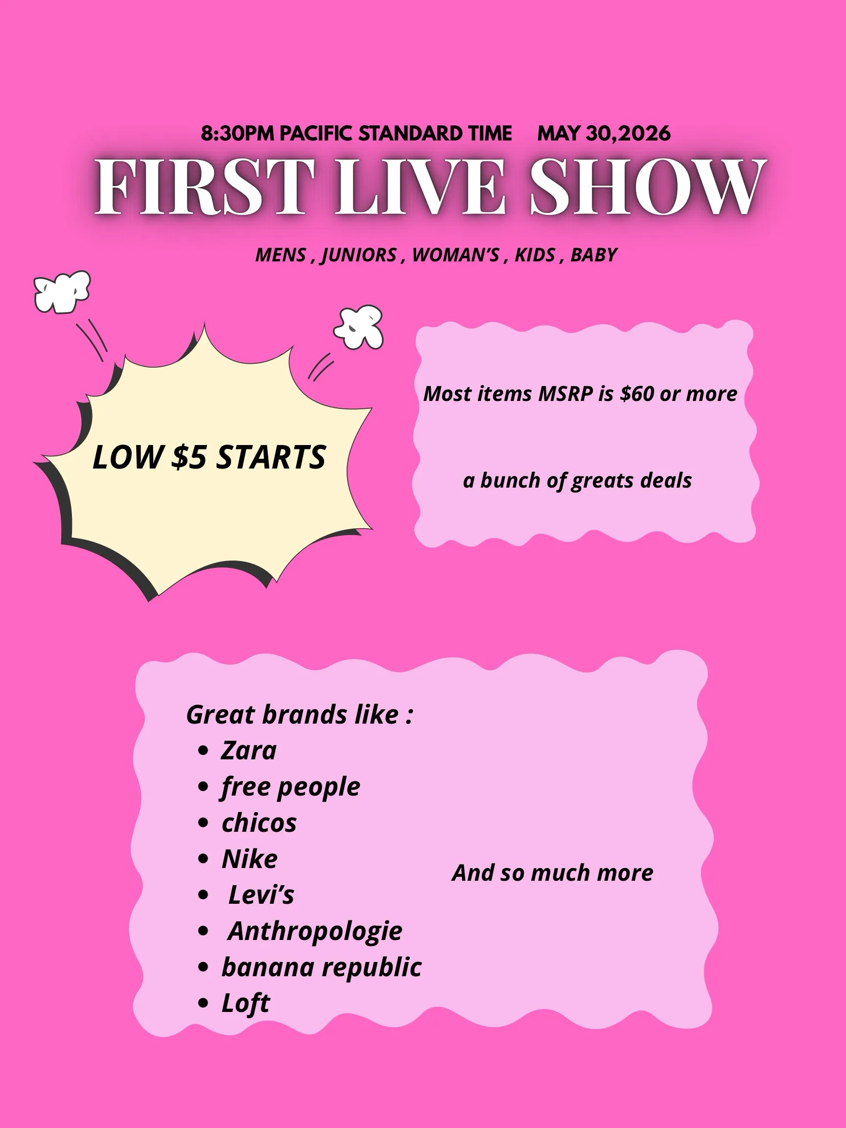 Thumbnail for live show