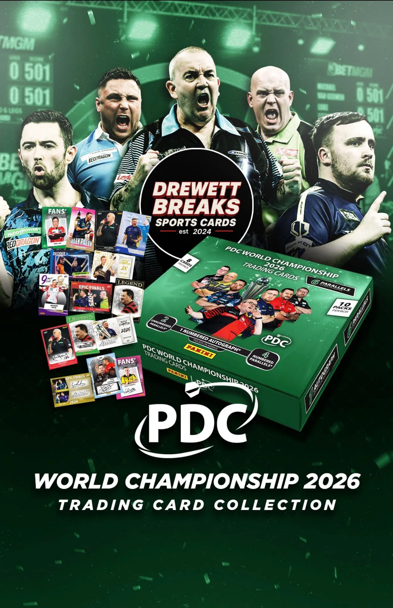 £1 STARTS PANINI PDC DARTS WORLD CHAMPIONSHIP 2026 🎯