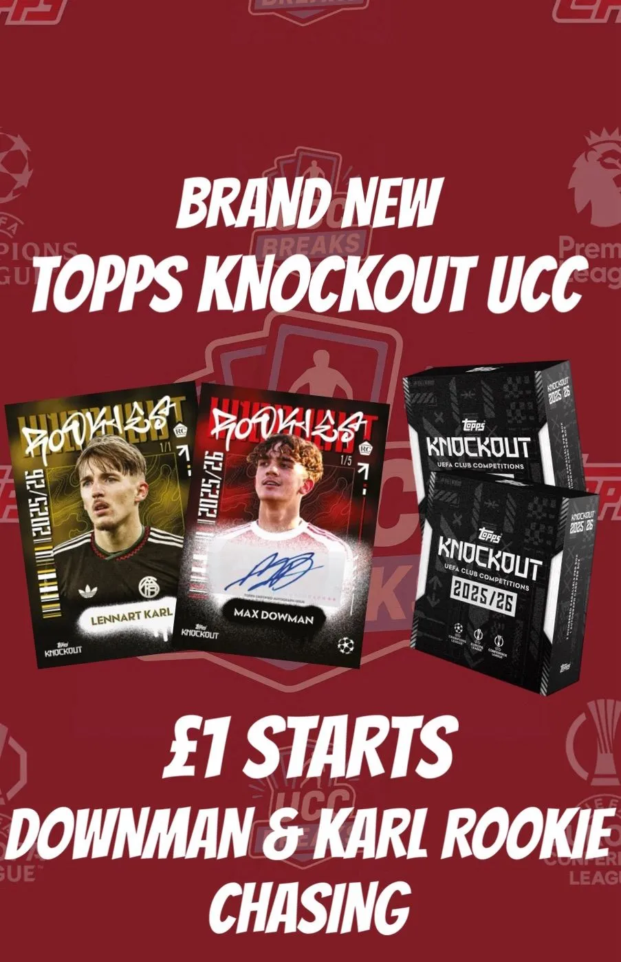 £1 STARTS: TOPPS KNOCKOUT UCC 2025/26