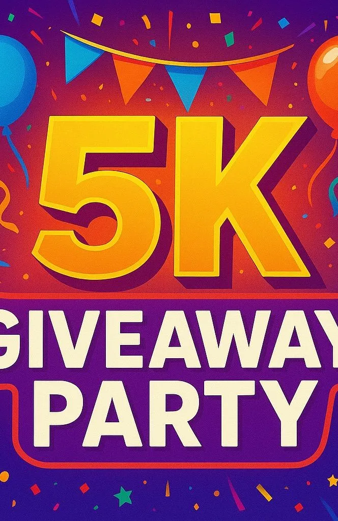 🎈 🎉 🥳 5k FOLLOWER GIVEAWAY PARTY 🎉 🥳 🎈
