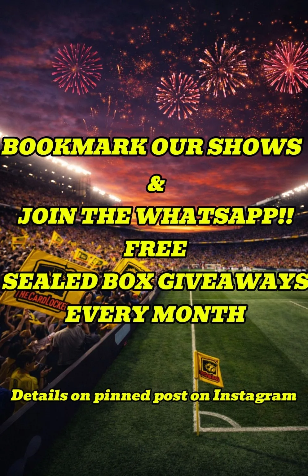 ‼️ PLEASE BOOKMARK FUTURE SHOWS ‼️