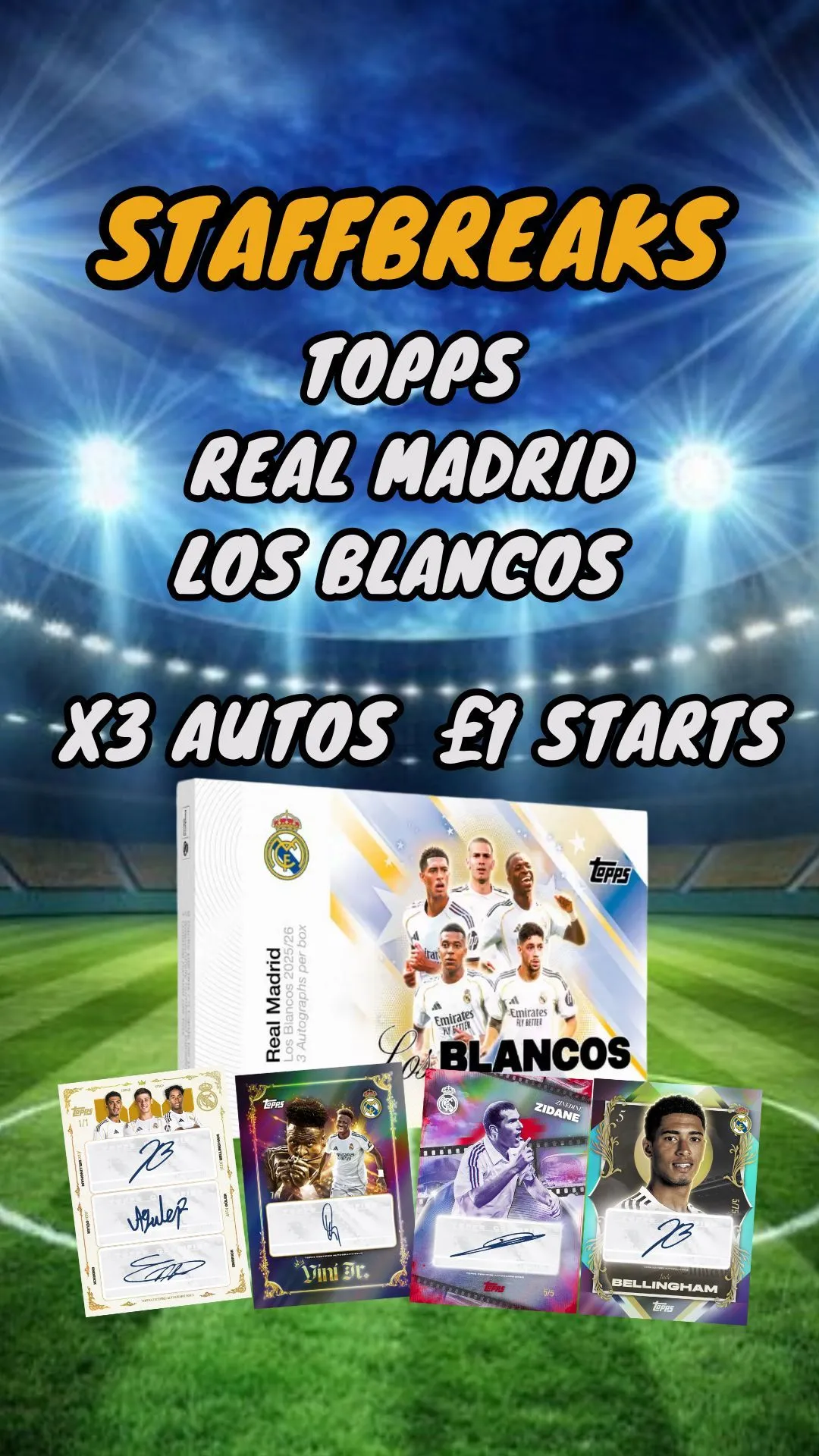 TOPPS REAL MADRID LOS BLANCOS - £1 STARTS