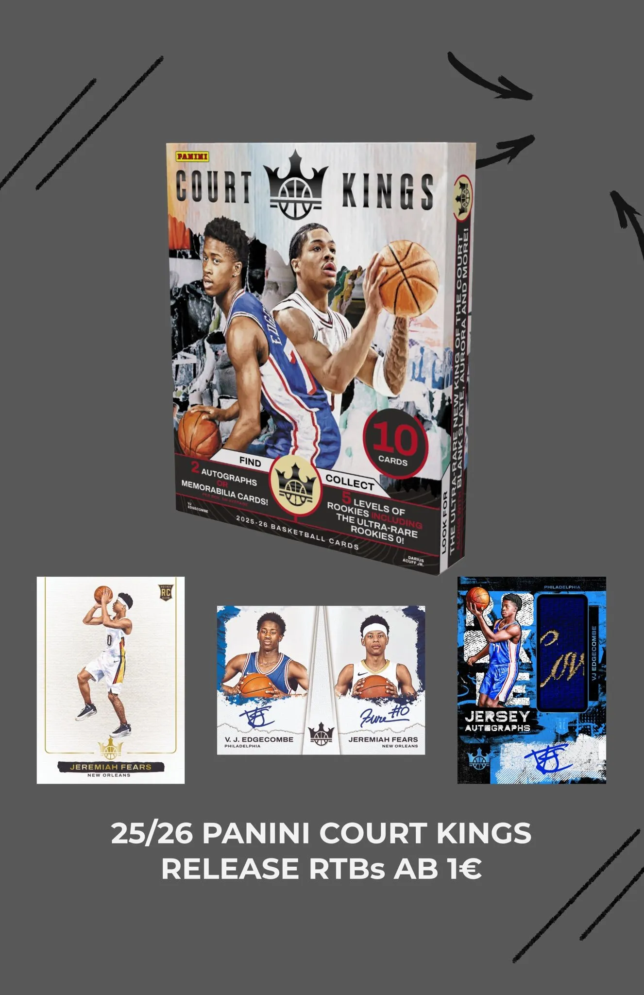 🇩🇪 🔥 25/26 PANINI COURT KINGS RELEASE RTBs 🔥
